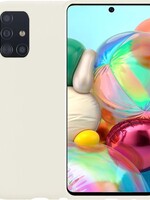 BTH BTH Samsung Galaxy A71 hoesje siliconen - Wit