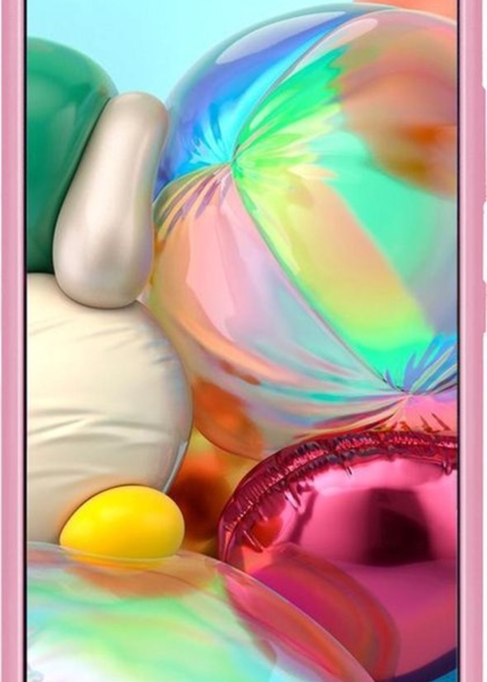 BTH Hoesje Geschikt voor Samsung A71 Hoesje Siliconen Case Hoes - Hoes Geschikt voor Samsung Galaxy A71 Hoes Cover Case - Roze - 2 PACK