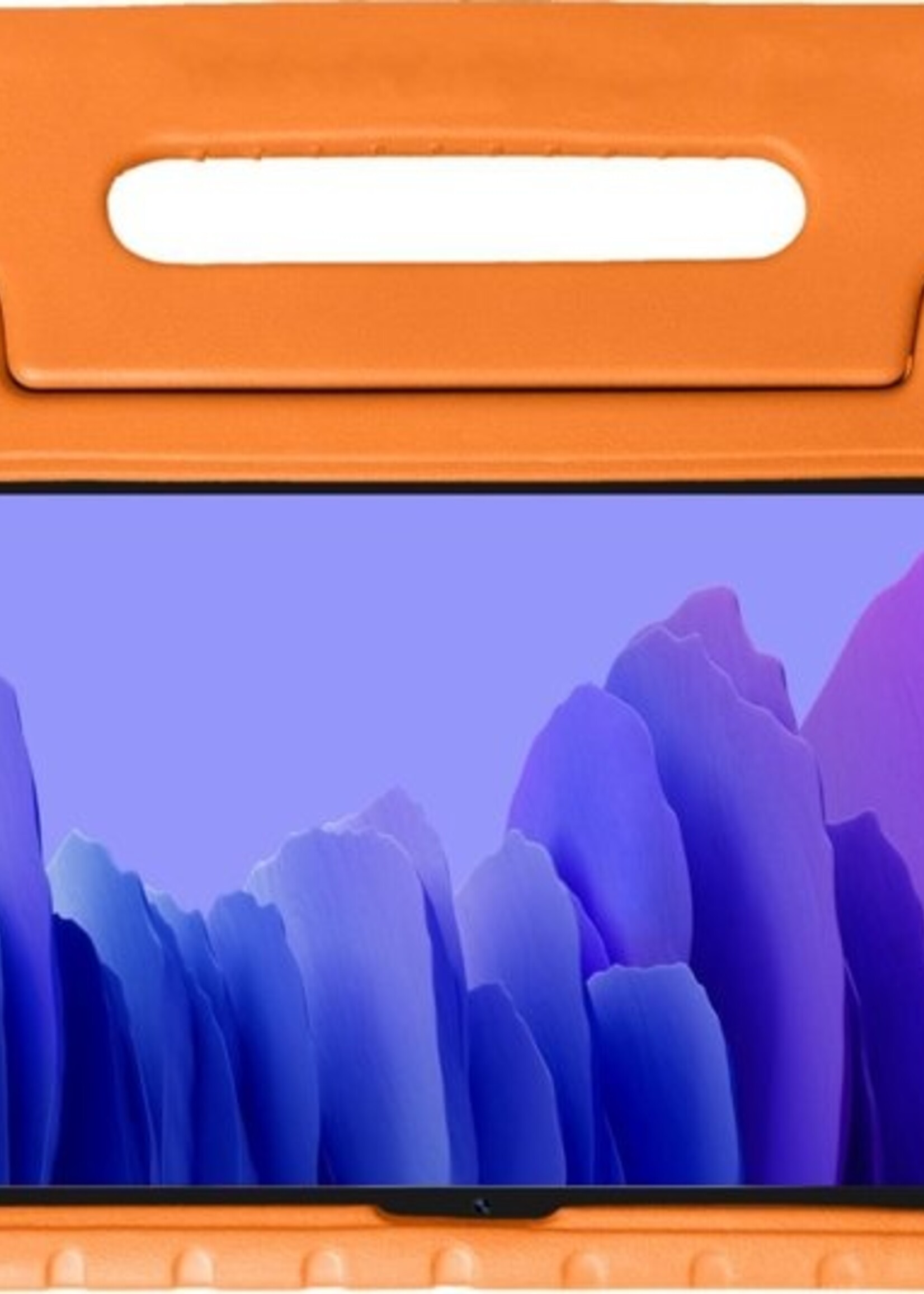 BTH Kinderhoes Geschikt voor Samsung Galaxy Tab A7 Hoes Kinder Hoesje Kids Case Cover Kidsproof - Hoesje Geschikt voor Samsung Tab A7 Hoesje Kinder Hoes - Oranje