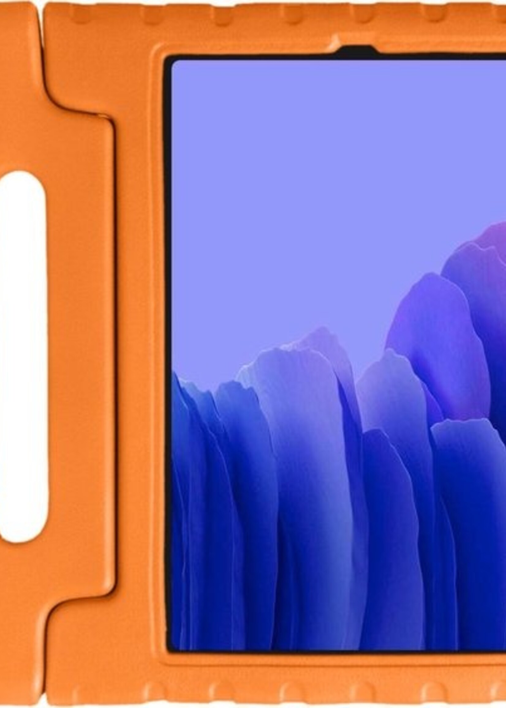 BTH Kinderhoes Geschikt voor Samsung Galaxy Tab A7 Hoes Kinder Hoesje Kids Case Cover Kidsproof - Hoesje Geschikt voor Samsung Tab A7 Hoesje Kinder Hoes - Oranje
