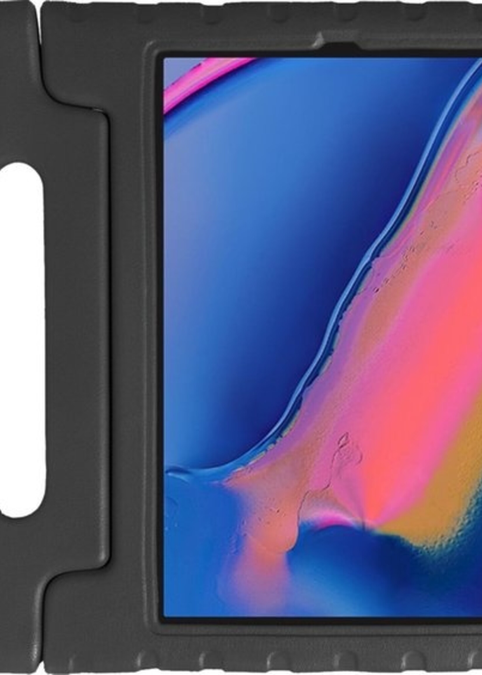 BTH Kinderhoes Geschikt voor Samsung Galaxy Tab A 8.0 (2019) Hoes Kinder Hoesje Kids Case Cover Kidsproof - Hoesje Geschikt voor Samsung Tab A 8.0 (2019) Hoesje Kinder Hoes - Zwart