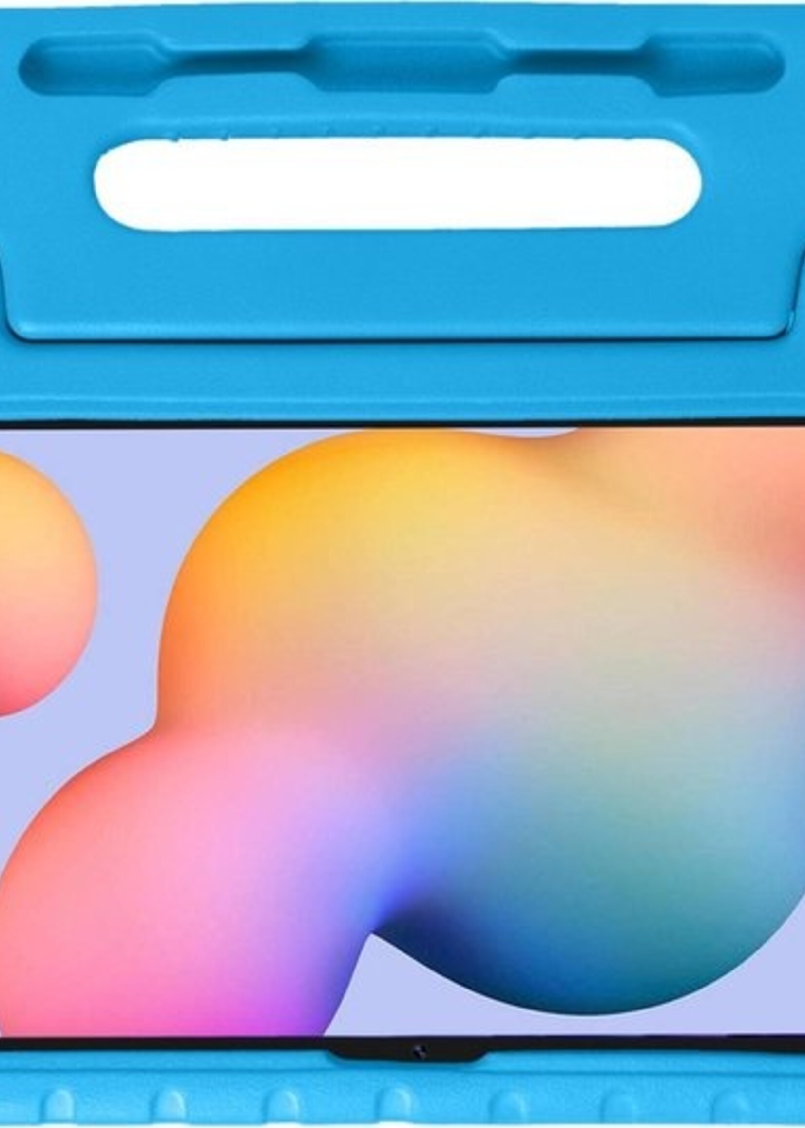 BTH Kinderhoes Geschikt voor Samsung Galaxy Tab S6 Lite Hoes Kinder Hoesje Kids Case Cover Kidsproof - Hoesje Geschikt voor Samsung Tab S6 Lite Hoesje Kinder Hoes - Blauw