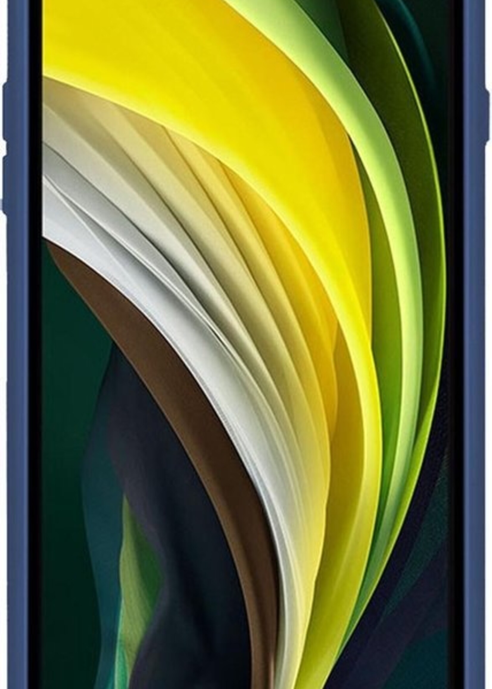 BTH Hoesje Geschikt voor iPhone 8 Hoesje Siliconen Case Hoes - Hoes Geschikt voor iPhone 8 Hoes Cover Case - Blauw