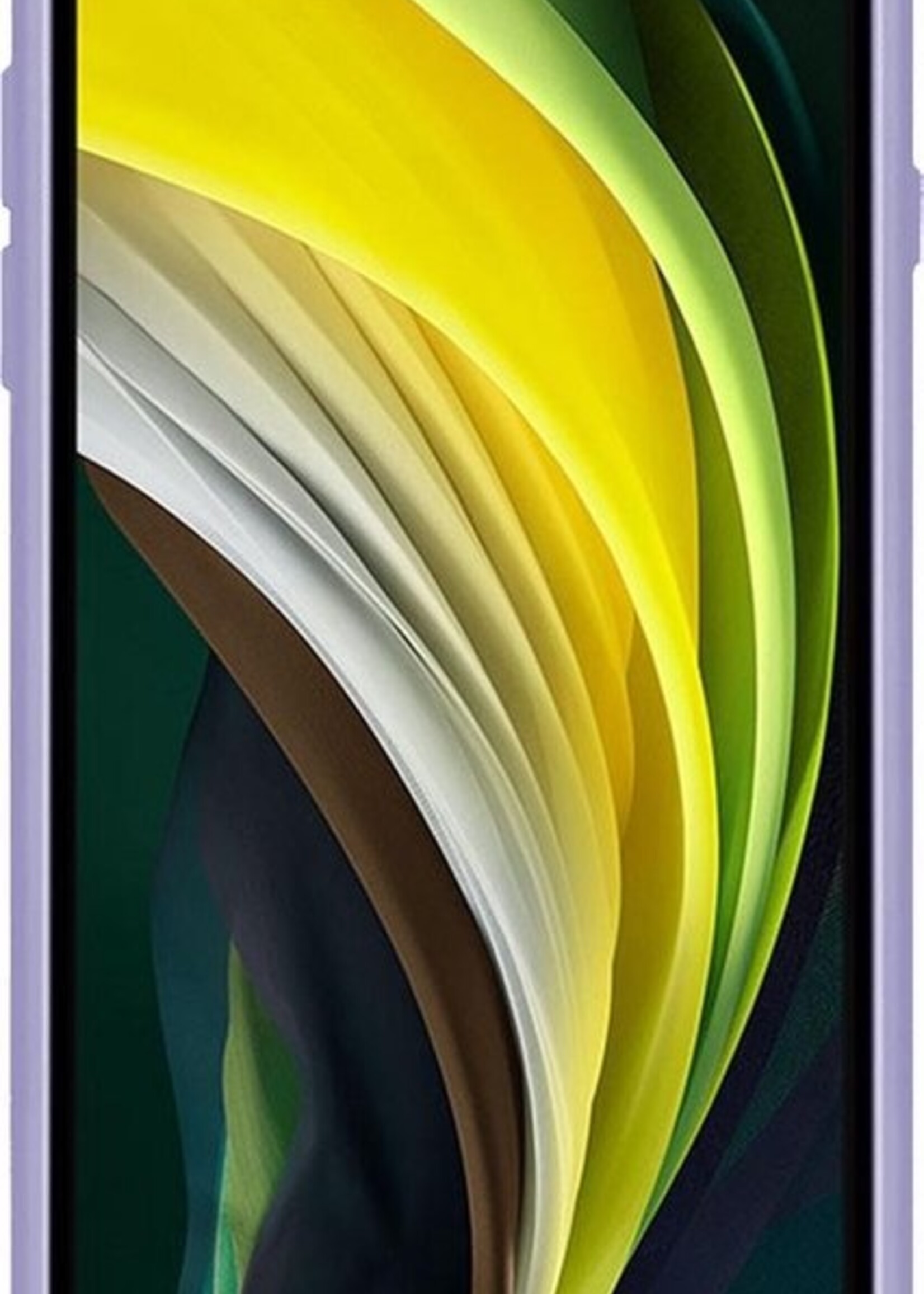 BTH Hoesje Geschikt voor iPhone 8 Hoesje Siliconen Case Hoes - Hoes Geschikt voor iPhone 8 Hoes Cover Case - Lila