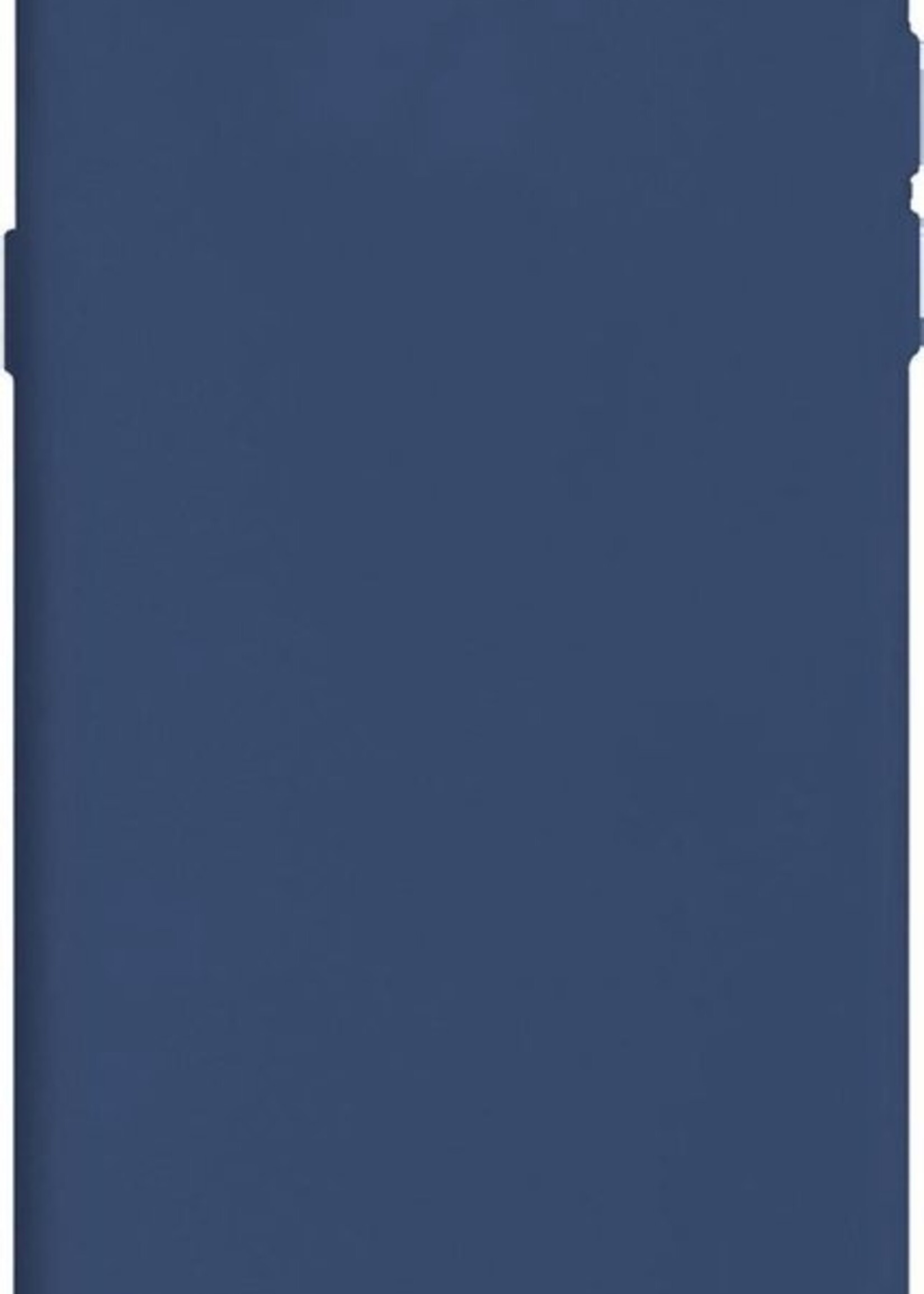 BTH Hoesje Geschikt voor iPhone 8 Hoesje Siliconen Case Hoes - Hoes Geschikt voor iPhone 8 Hoes Cover Case - Blauw