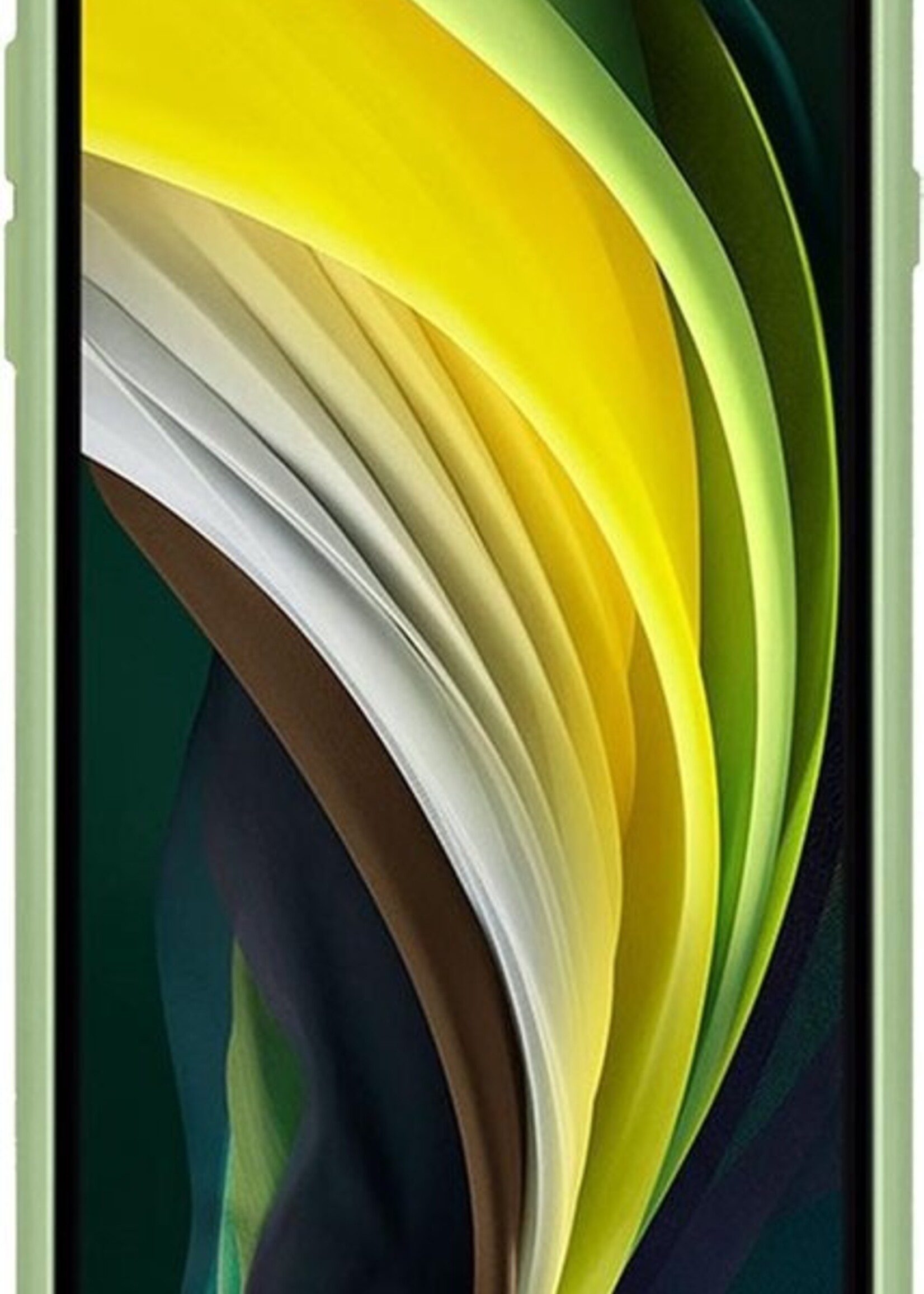 BTH Hoesje Geschikt voor iPhone 7 Hoesje Siliconen Case Hoes - Hoes Geschikt voor iPhone 7 Hoes Cover Case - Groen - 2 PACK