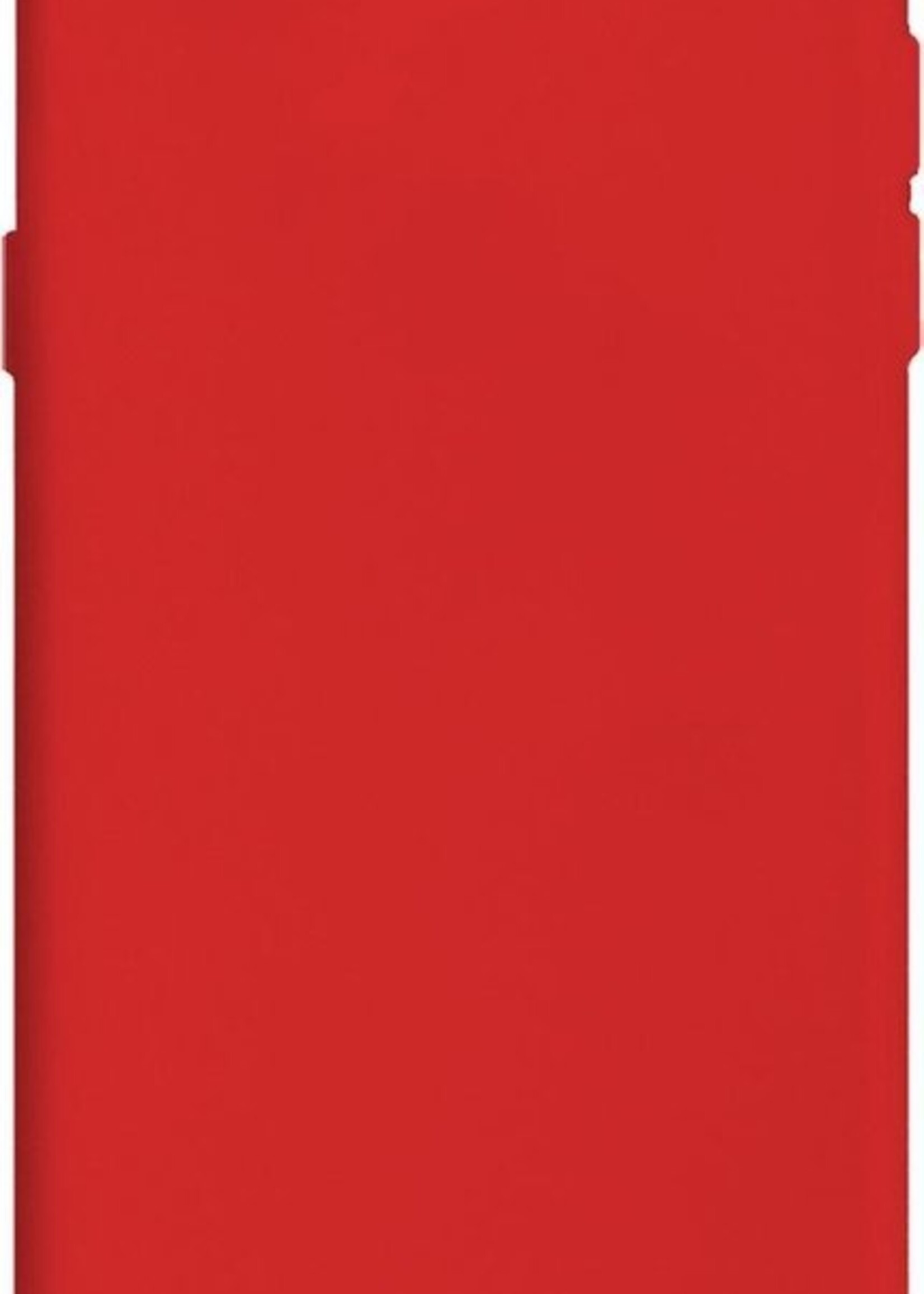 BTH Hoesje Geschikt voor iPhone 7 Hoesje Siliconen Case Hoes - Hoes Geschikt voor iPhone 7 Hoes Cover Case - Rood - 2 PACK
