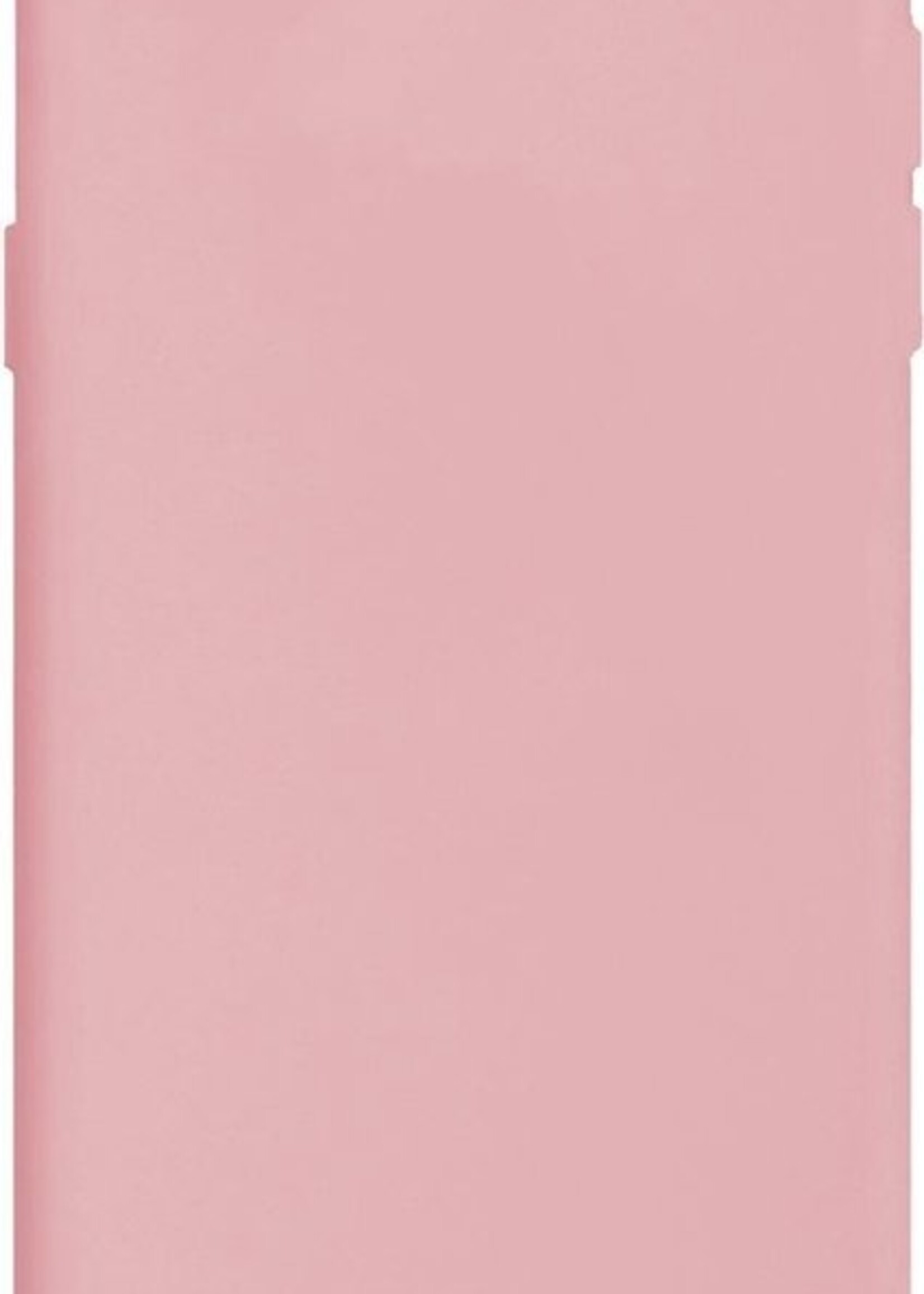 BTH Hoesje Geschikt voor iPhone 7 Hoesje Siliconen Case Hoes - Hoes Geschikt voor iPhone 7 Hoes Cover Case - Lichtroze - 2 PACK