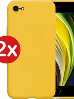 BTH BTH iPhone 7/8 hoesje siliconen - 2 PACK  - Geel