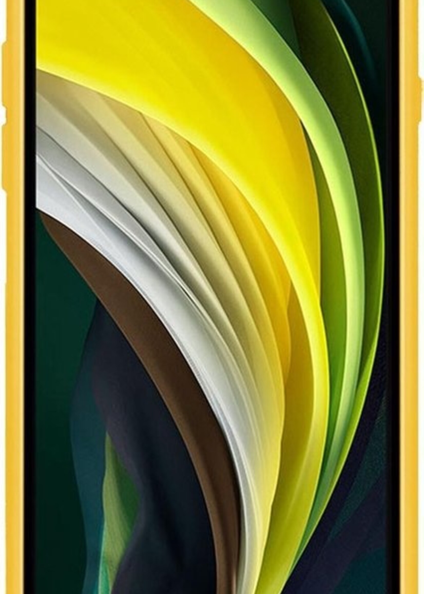 BTH Hoesje Geschikt voor iPhone SE 2020 Hoesje Siliconen Case Hoes - Hoes Geschikt voor iPhone SE (2020) Hoes Cover Case - Geel - 2 PACK