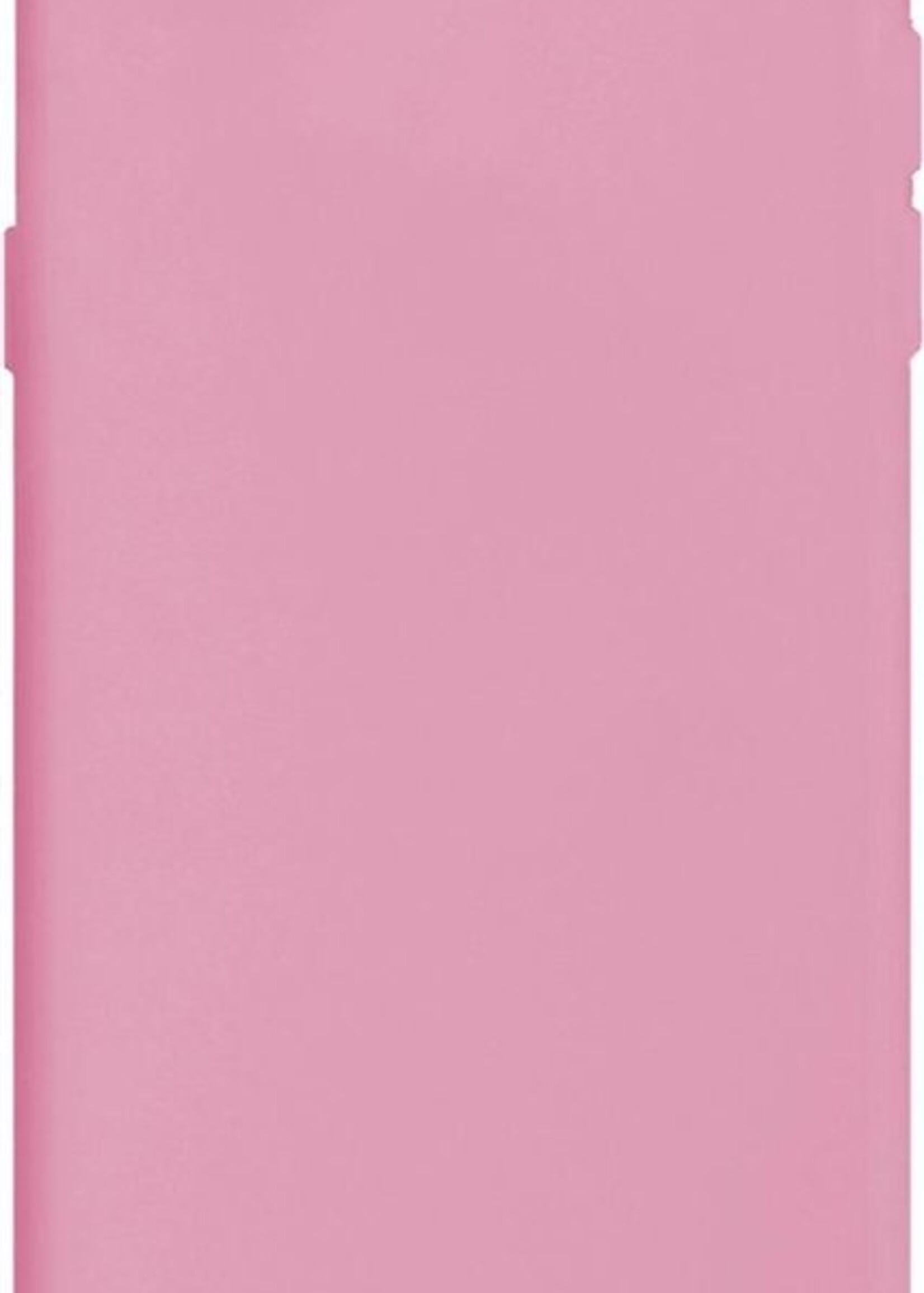 BTH Hoesje Geschikt voor iPhone SE 2020 Hoesje Siliconen Case Hoes - Hoes Geschikt voor iPhone SE (2020) Hoes Cover Case - Donkerroze - 2 PACK