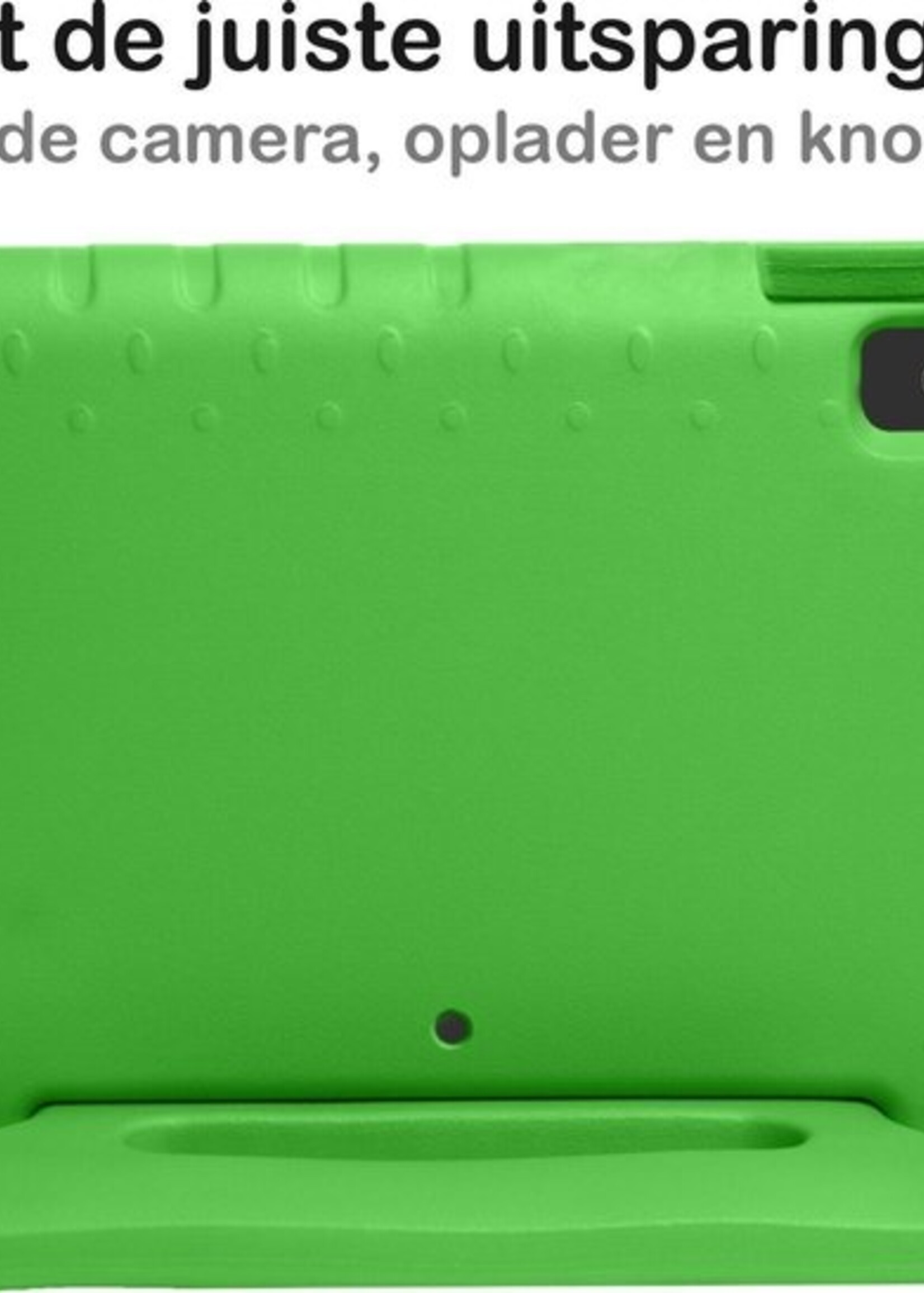 BTH Kinderhoes Geschikt voor iPad 10.2 2020 Hoes Kinder Hoesje Kids Case Cover Kidsproof - Hoesje Geschikt voor iPad 8 Hoesje Kinder Hoes - Groen