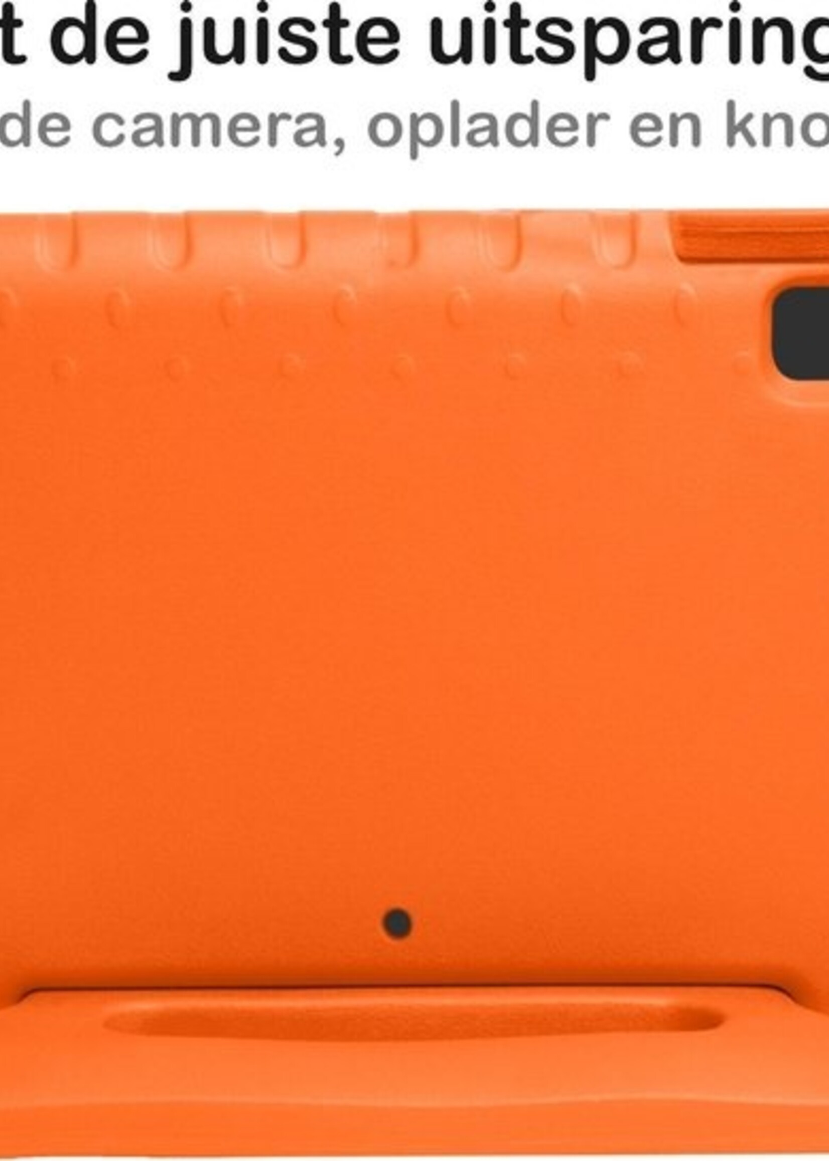 BTH Kinderhoes Geschikt voor iPad 10.2 2020 Hoes Kinder Hoesje Kids Case Cover Kidsproof - Hoesje Geschikt voor iPad 8 Hoesje Kinder Hoes - Oranje