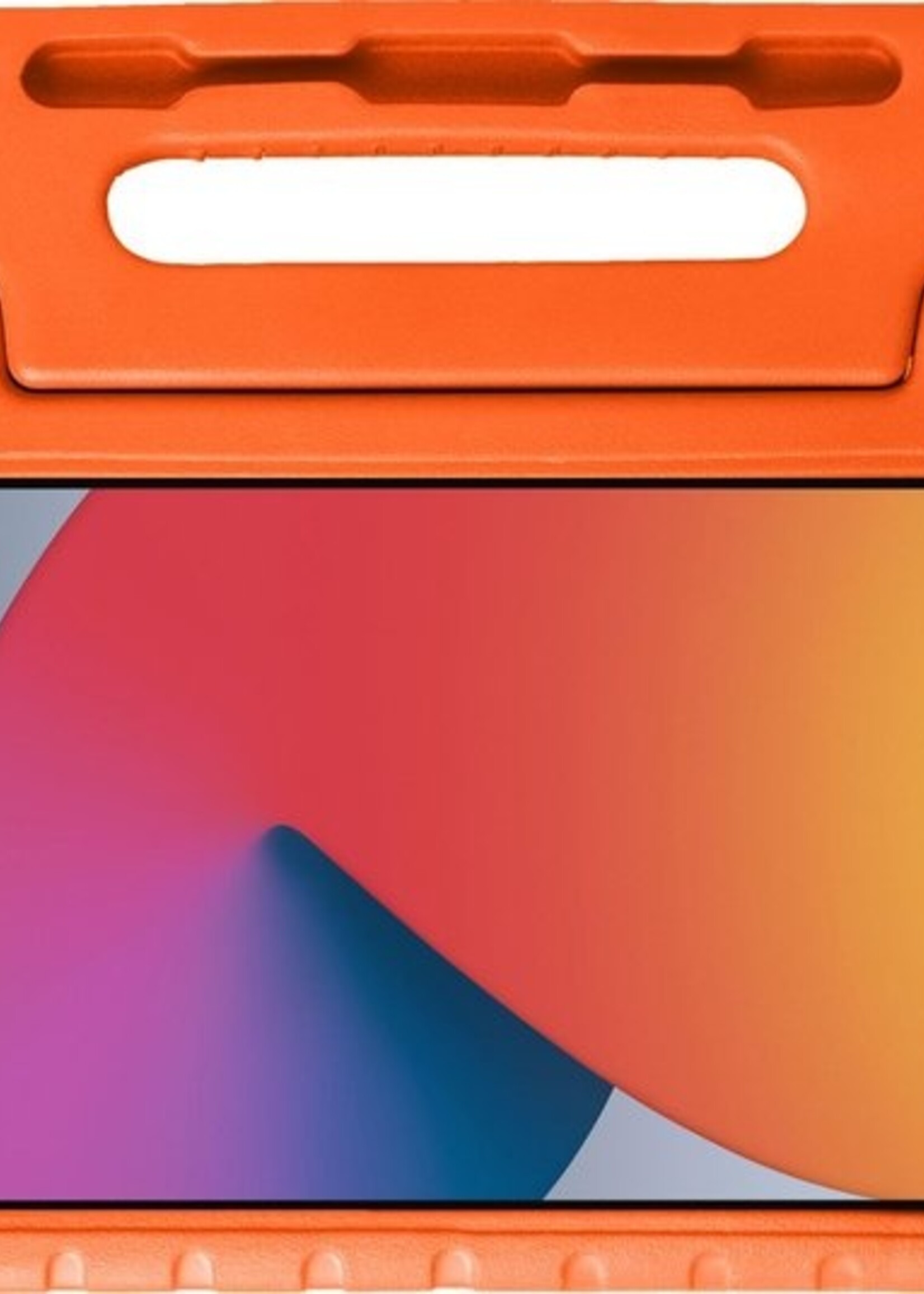 BTH Kinderhoes Geschikt voor iPad 10.2 2020 Hoes Kinder Hoesje Kids Case Cover Kidsproof - Hoesje Geschikt voor iPad 8 Hoesje Kinder Hoes - Oranje