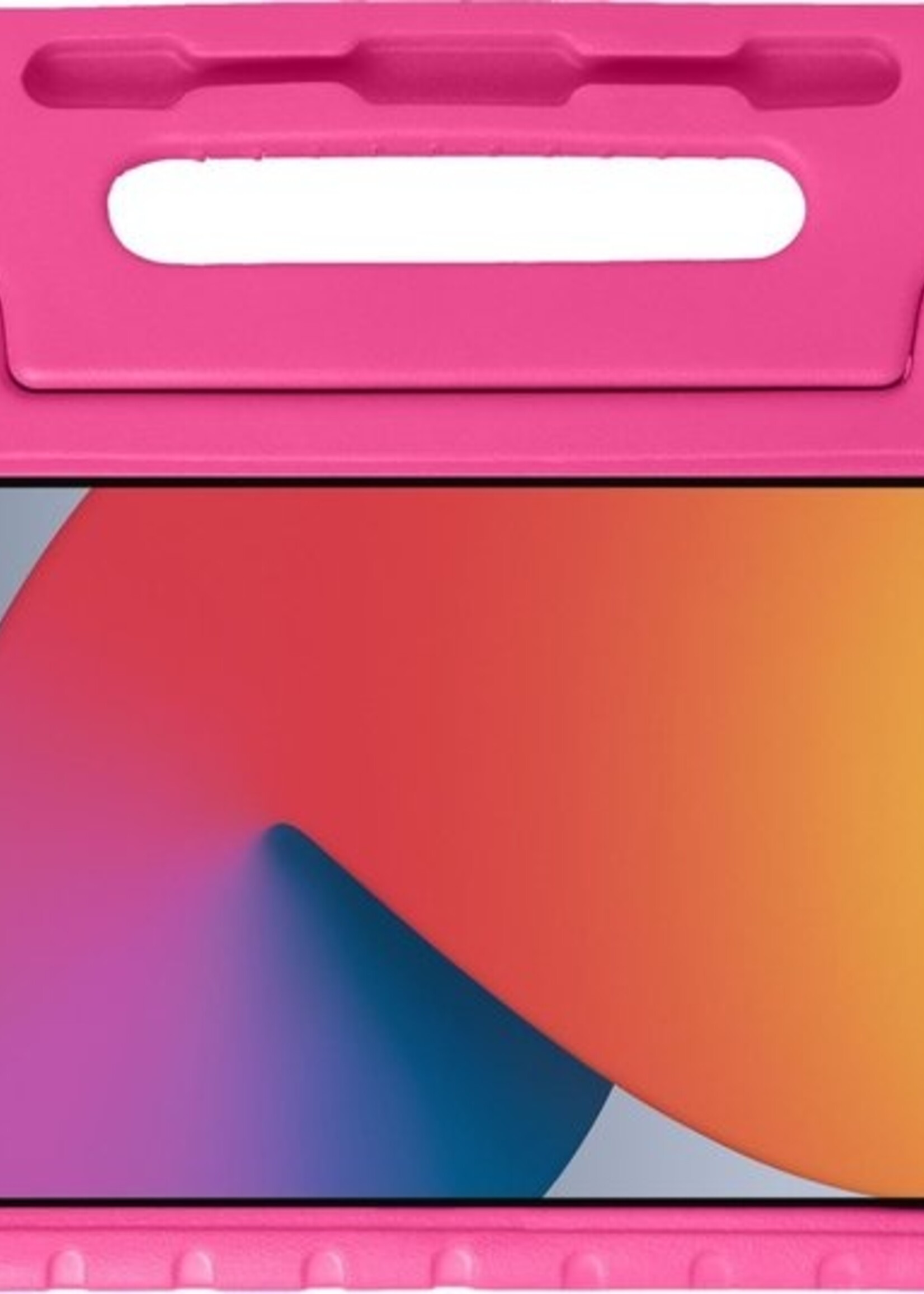 BTH Kinderhoes Geschikt voor iPad 10.2 2020 Hoes Kinder Hoesje Kids Case Cover Kidsproof - Hoesje Geschikt voor iPad 8 Hoesje Kinder Hoes - Roze