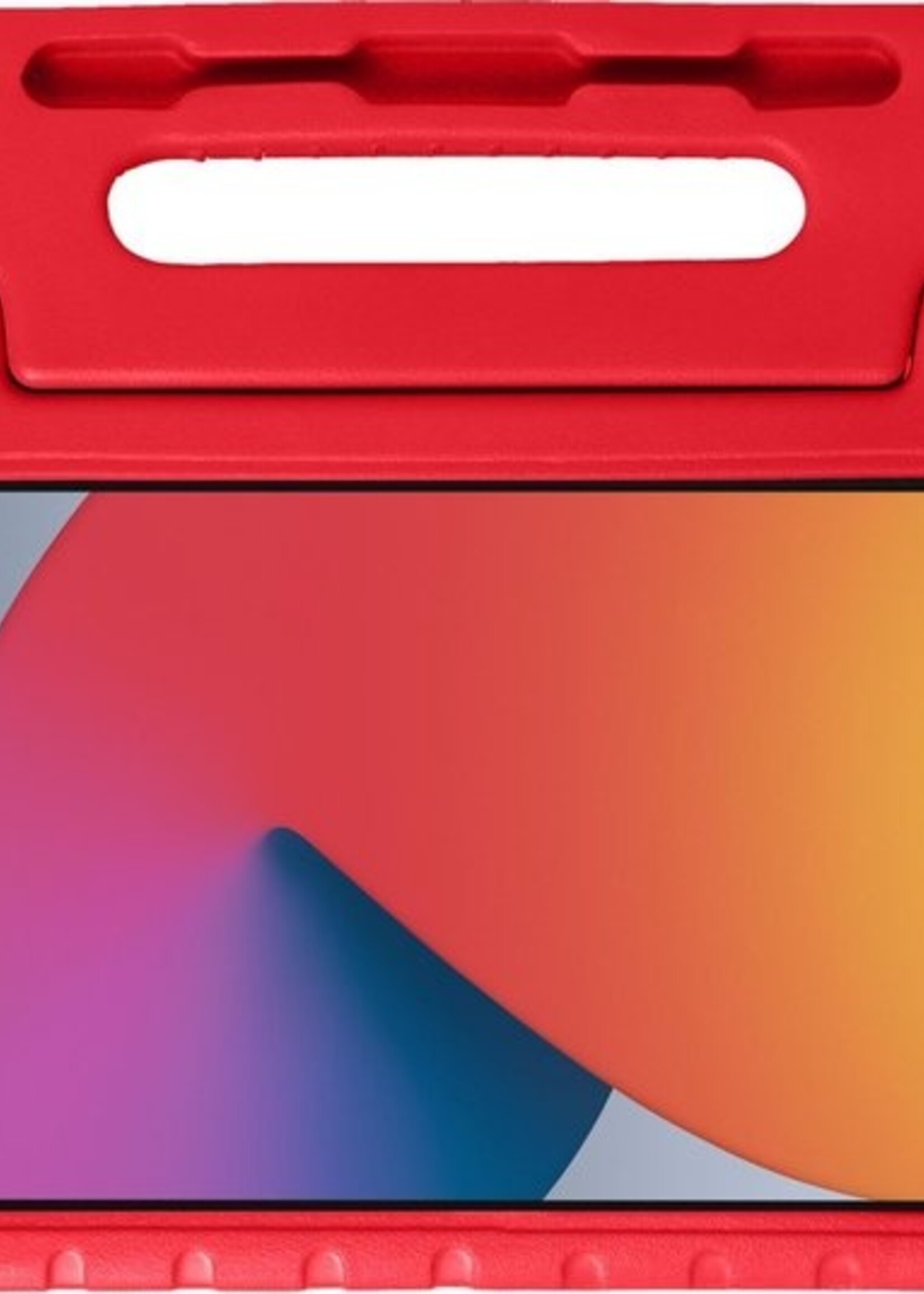 BTH Kinderhoes Geschikt voor iPad 10.2 2019/2020 Hoes Kinder Hoesje Kids Case Cover Kidsproof - Hoesje Geschikt voor iPad 7/8 Hoesje Kinder Hoes - Rood