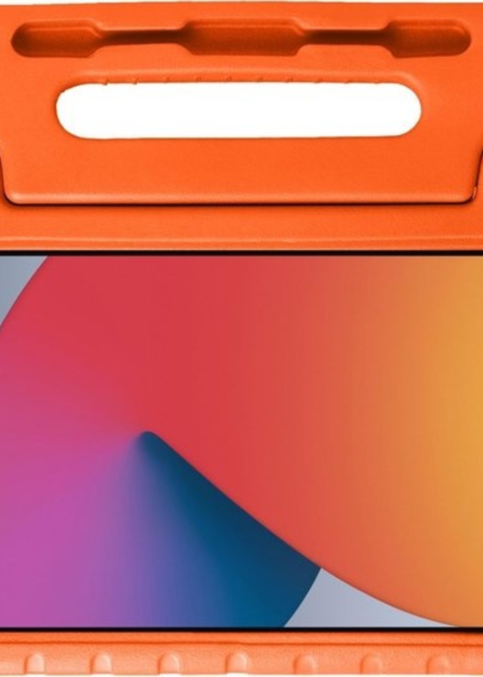 BTH Kinderhoes Geschikt voor iPad 10.2 2019/2020 Hoes Kinder Hoesje Kids Case Cover Kidsproof - Hoesje Geschikt voor iPad 7/8 Hoesje Kinder Hoes - Oranje