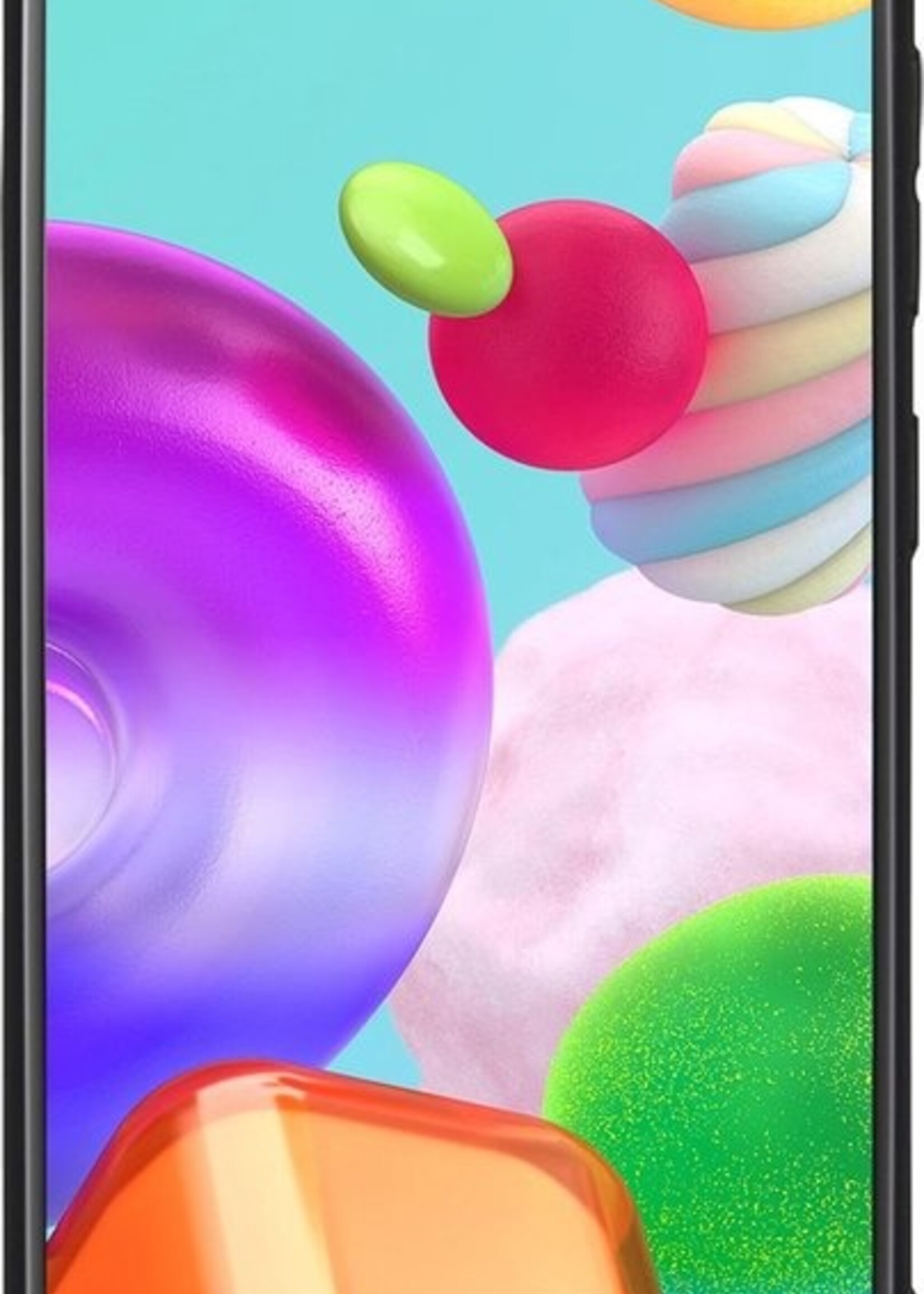 BTH Hoesje Geschikt voor Samsung A41 Hoesje Siliconen Case Hoes - Hoes Geschikt voor Samsung Galaxy A41 Hoes Cover Case - Zwart