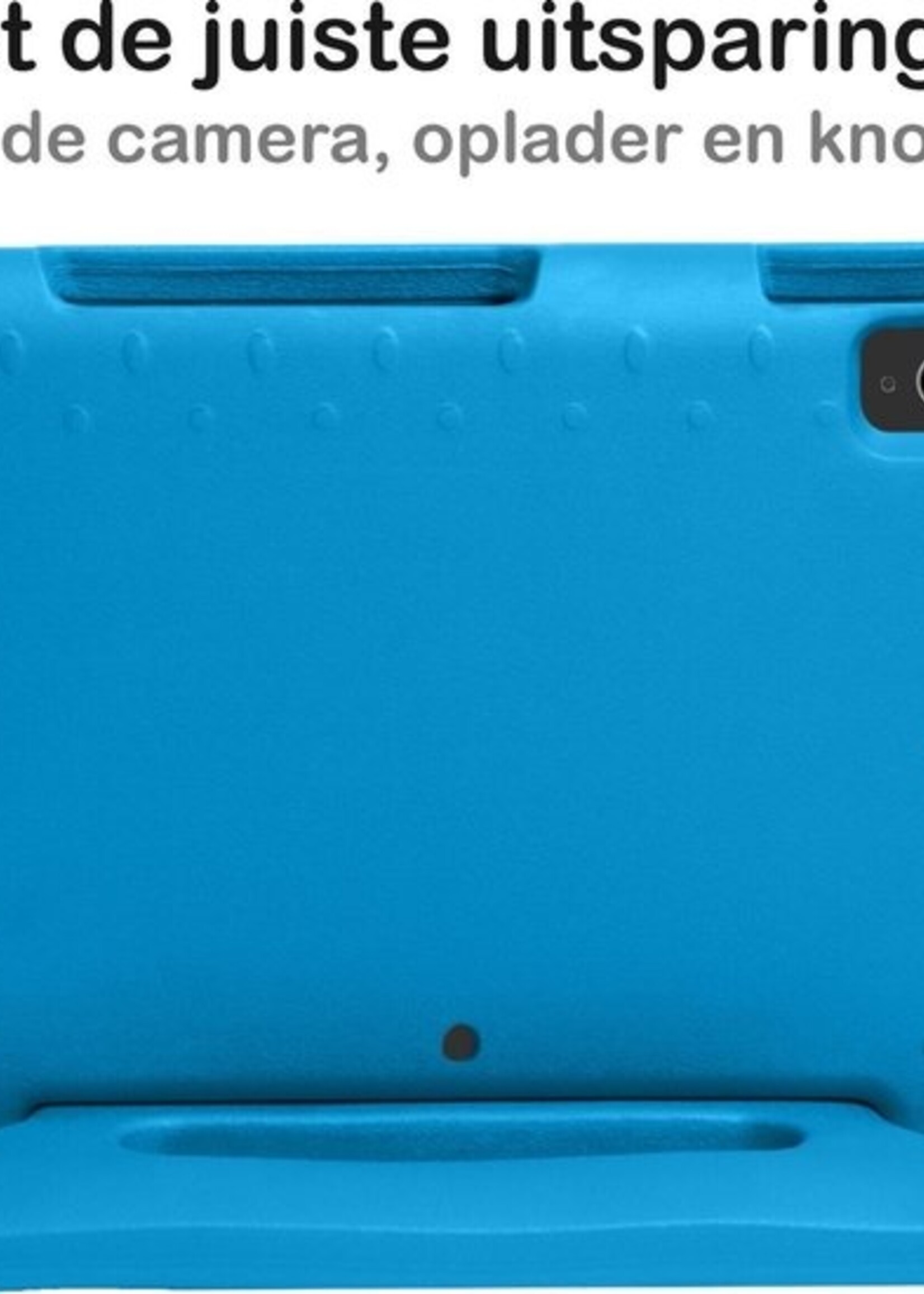 BTH Kinderhoes Geschikt voor iPad Air 2020 Hoes Kinder Hoesje Kids Case Cover Kidsproof - Hoesje Geschikt voor iPad Air 4 2020 Hoesje Kinder Hoes - Blauw