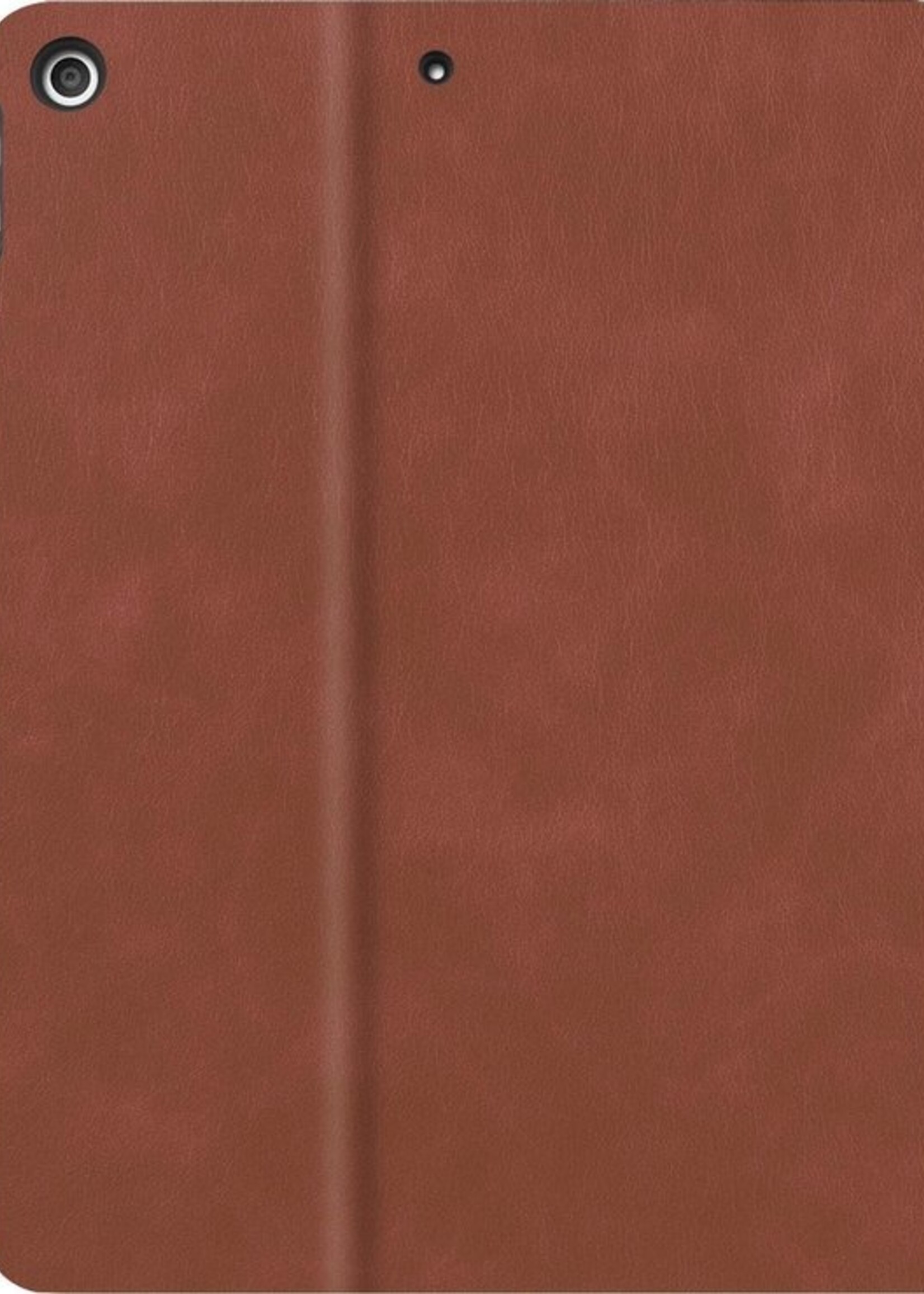 BTH Hoes Geschikt voor iPad 10.2 2019/2020 Hoes Luxe Book Case Met Uitsparing Geschikt voor Apple Pencil - Hoesje Geschikt voor iPad 7/8 Hoesje Cover Case - Bruin