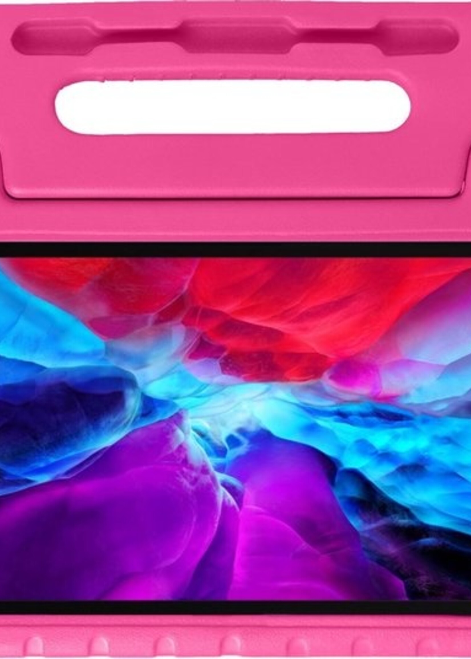 BTH Kinderhoes Geschikt voor iPad Pro 2020 (11 inch) Hoes Kinder Hoesje Kids Case Cover Kidsproof Met Screenprotector - Hoesje Geschikt voor iPad Pro 11 inch (2020) Hoesje Kinder Hoes - Roze