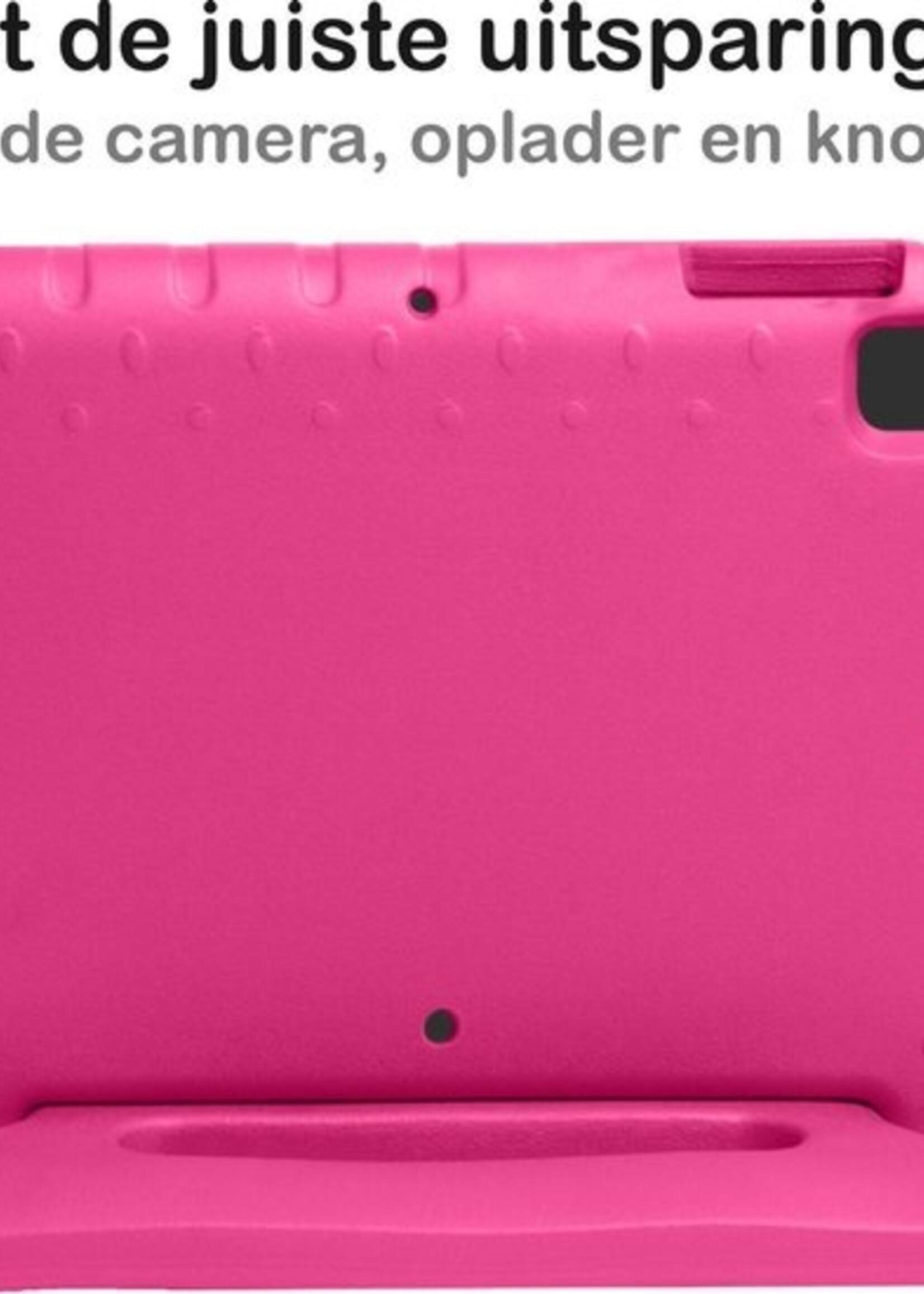 BTH Kinderhoes Geschikt voor iPad 10.2 2019/2020 Hoes Kinder Hoesje Kids Case Cover Kidsproof - Hoesje Geschikt voor iPad 7/8 Hoesje Kinder Hoes - Roze