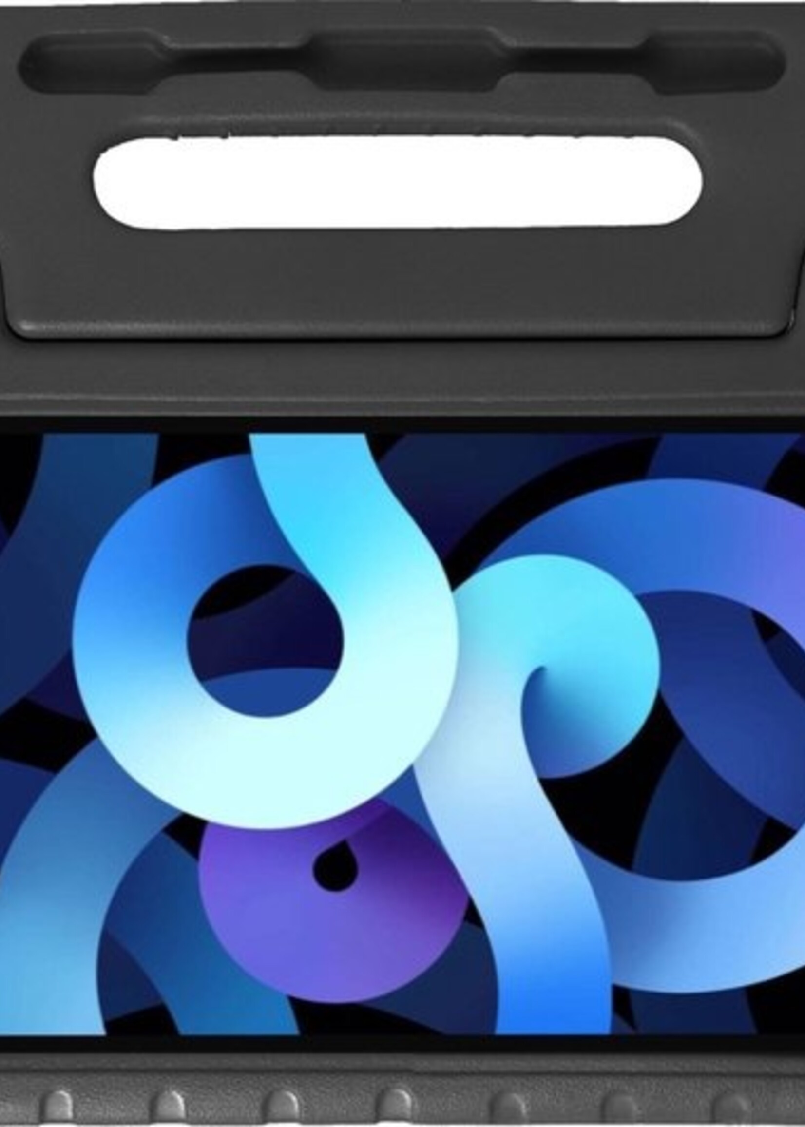 BTH Kinderhoes Geschikt voor iPad Air 2020 Hoes Kinder Hoesje Kids Case Cover Kidsproof - Hoesje Geschikt voor iPad Air 4 2020 Hoesje Kinder Hoes - Zwart