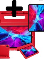 BTH BTH iPad Pro 2020 (11 inch) Kinderhoes - Met Screenprotector - Rood