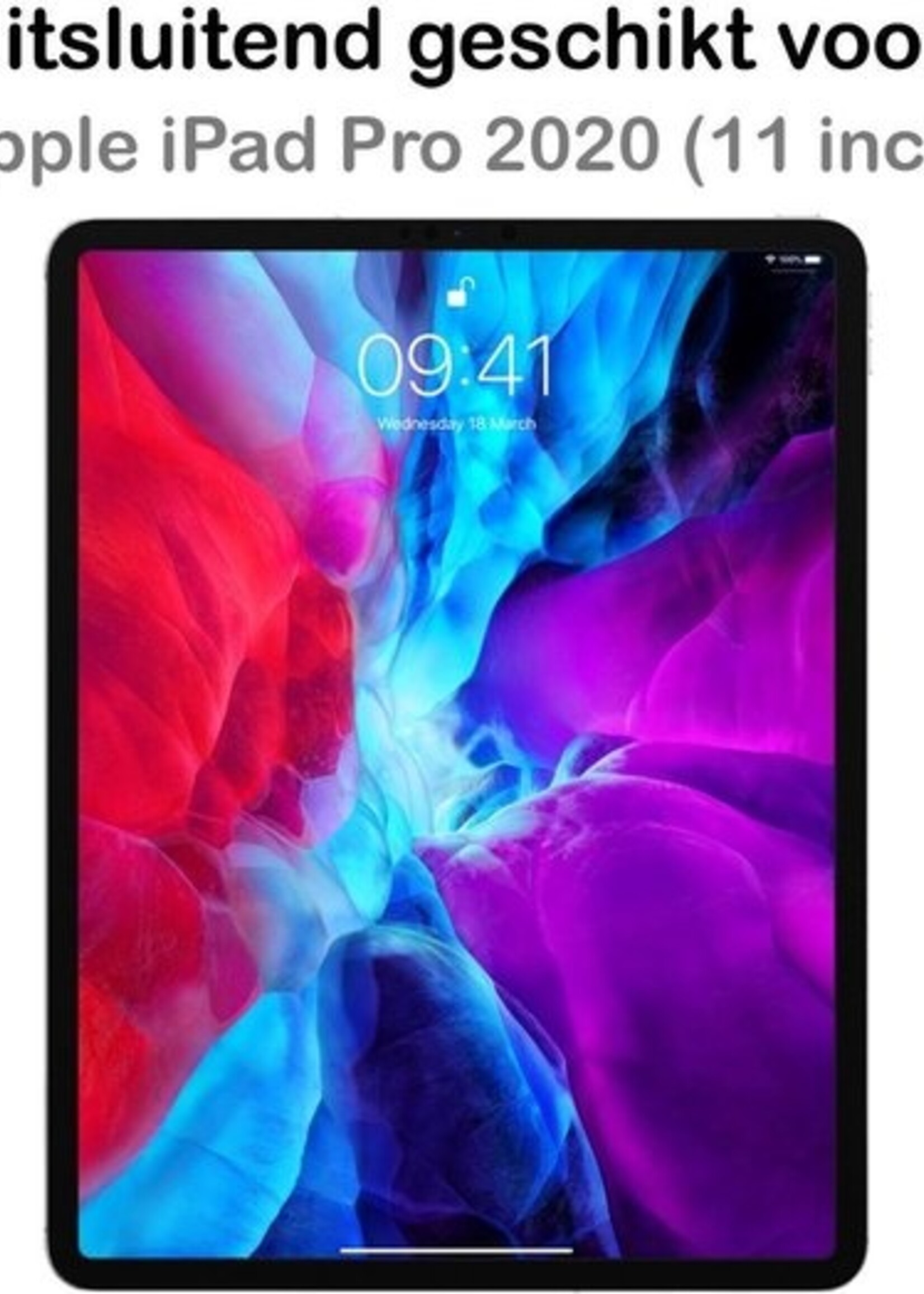 BTH Kinderhoes Geschikt voor iPad Pro 2020 (11 inch) Hoes Kinder Hoesje Kids Case Cover Kidsproof Met Screenprotector - Hoesje Geschikt voor iPad Pro 11 inch (2020) Hoesje Kinder Hoes - Blauw