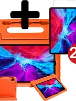 BTH BTH iPad Pro 2020 (11 inch) Kinderhoes - Met 2x Screenprotector - Oranje