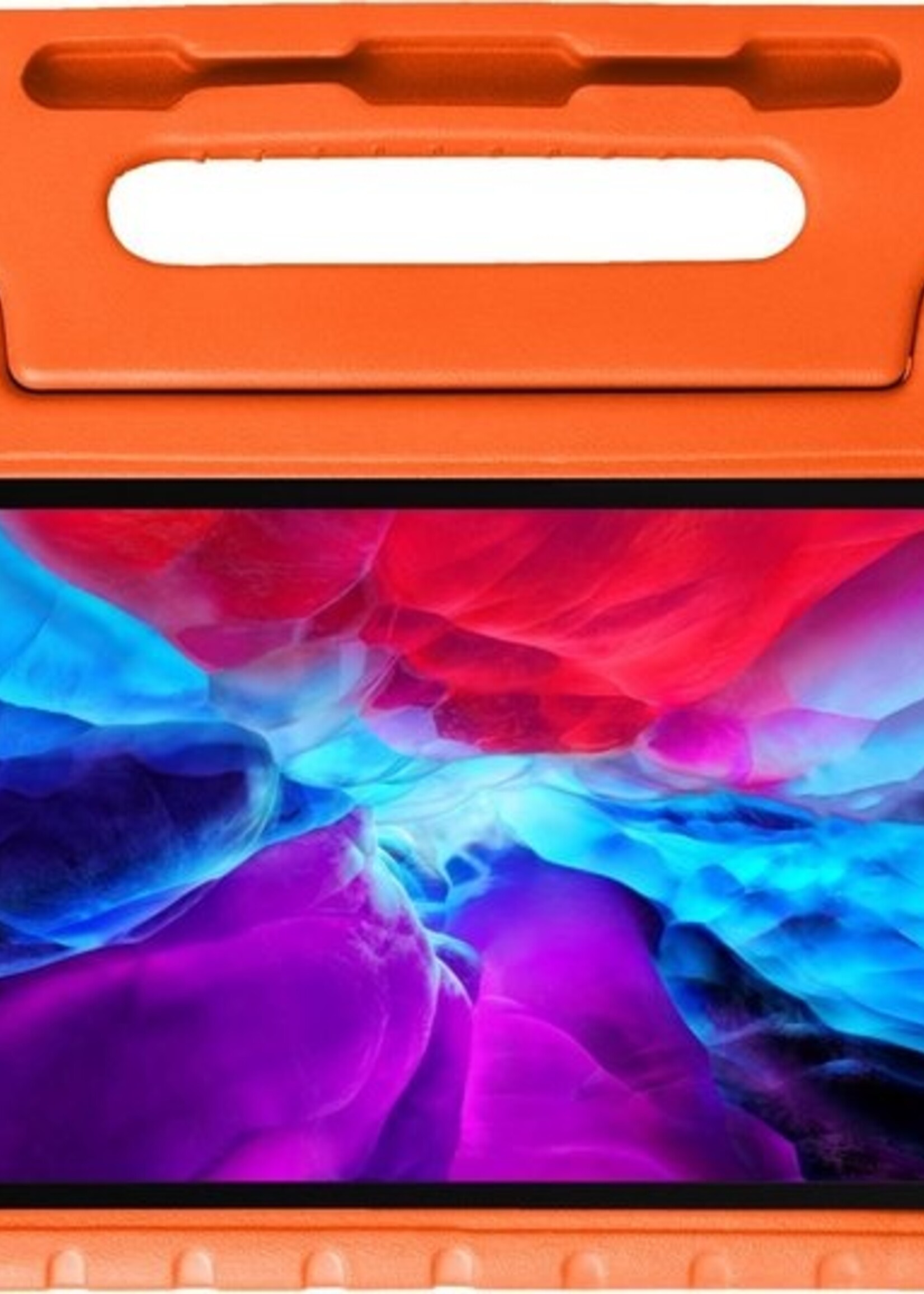 BTH Kinderhoes Geschikt voor iPad Pro 2020 (11 inch) Hoes Kinder Hoesje Kids Case Cover Kidsproof Met 2x Screenprotector - Hoesje Geschikt voor iPad Pro 11 inch (2020) Hoesje Kinder Hoes - Oranje