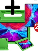 BTH BTH iPad Pro 2020 (11 inch) Kinderhoes - Met 2x Screenprotector - Groen