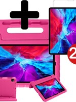 BTH BTH iPad Pro 2020 (11 inch) Kinderhoes - Met 2x Screenprotector - Roze