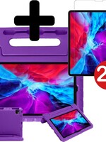 BTH BTH iPad Pro 2020 (11 inch) Kinderhoes - Met 2x Screenprotector - Paars