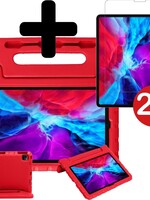 BTH BTH iPad Pro 2020 (11 inch) Kinderhoes - Met 2x Screenprotector - Rood