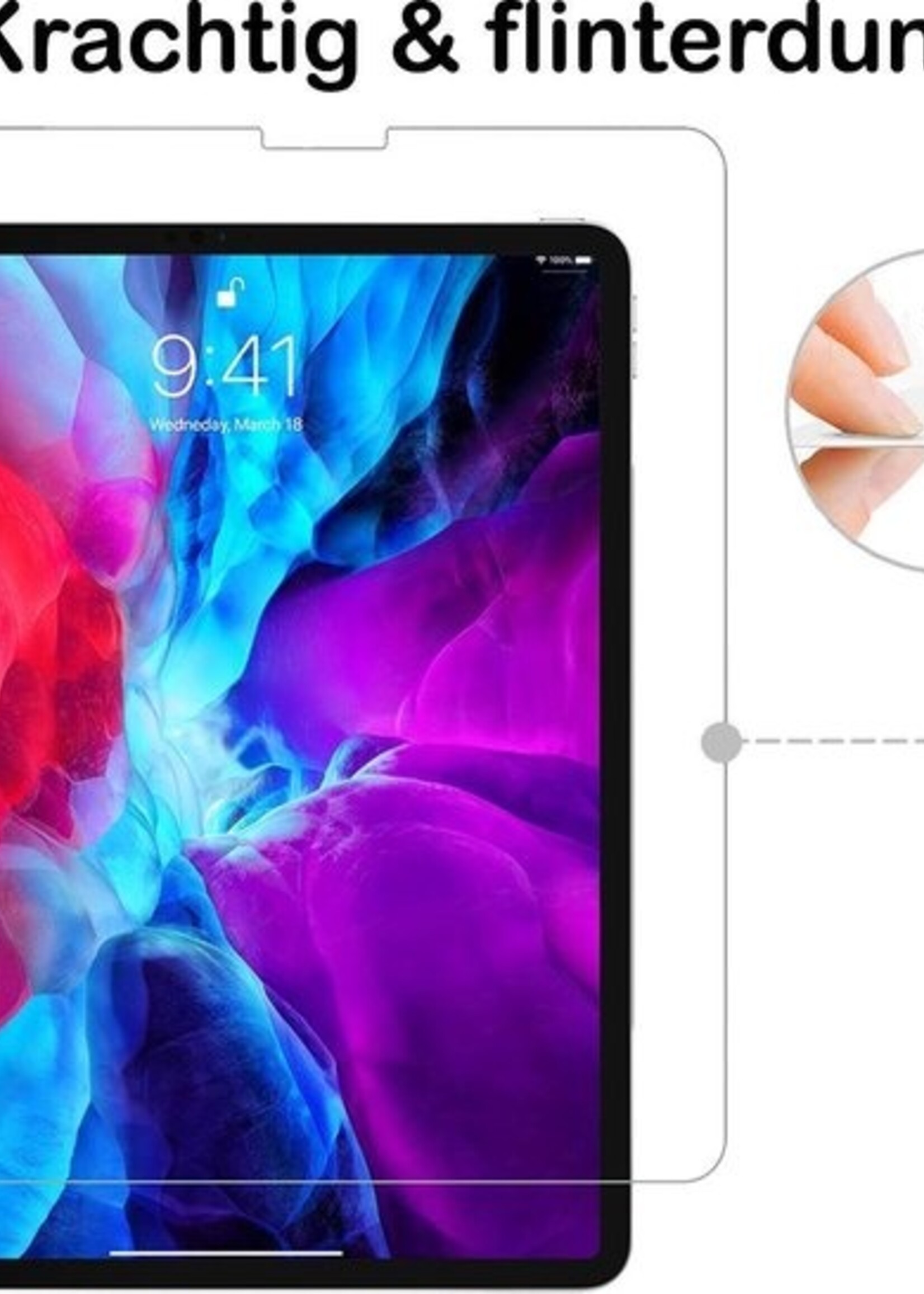 BTH Kinderhoes Geschikt voor iPad Pro 2020 (11 inch) Hoes Kinder Hoesje Kids Case Cover Kidsproof Met 2x Screenprotector - Hoesje Geschikt voor iPad Pro 11 inch (2020) Hoesje Kinder Hoes - Rood