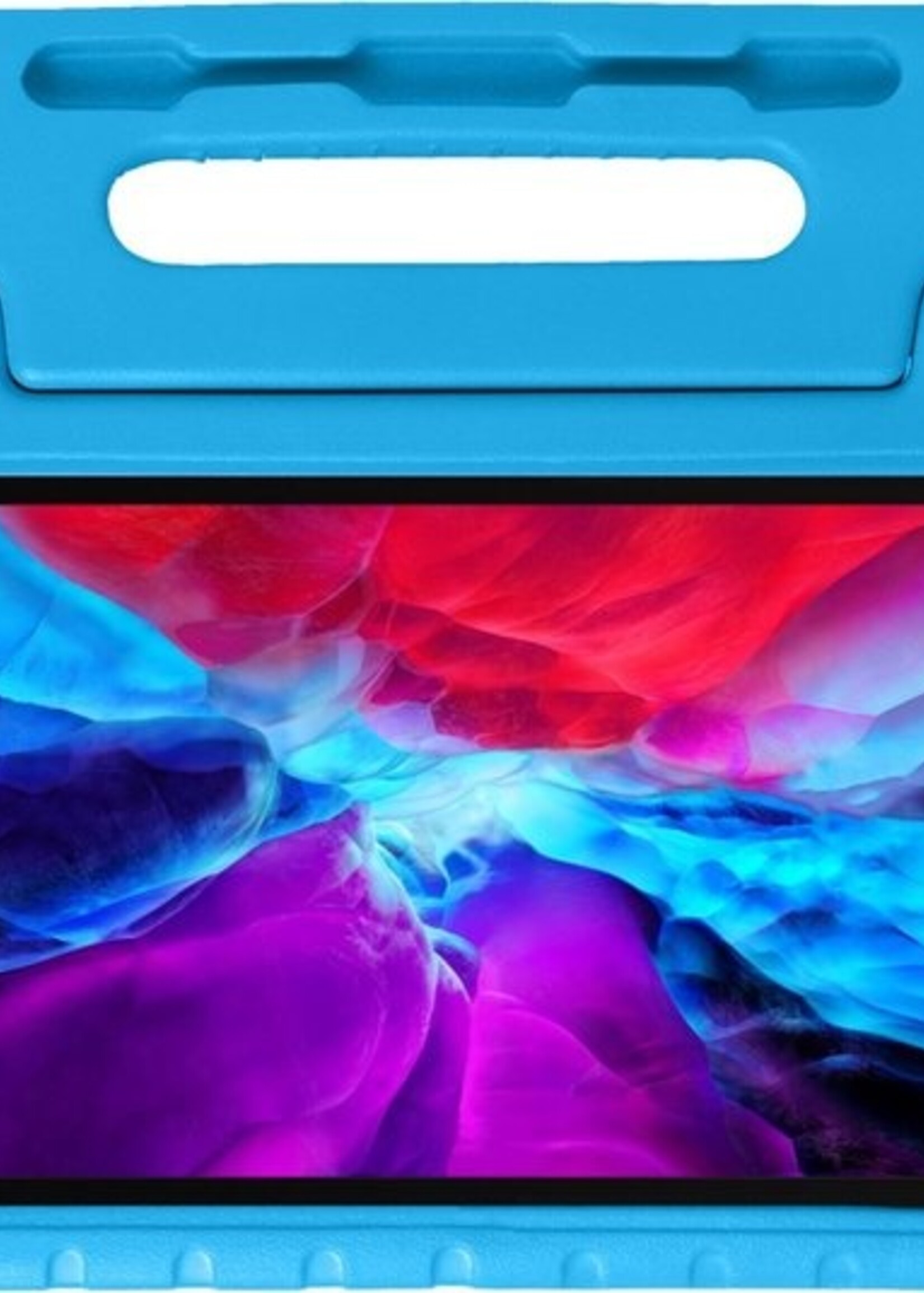 BTH Kinderhoes Geschikt voor iPad Pro 2020 (11 inch) Hoes Kinder Hoesje Kids Case Cover Kidsproof Met 2x Screenprotector - Hoesje Geschikt voor iPad Pro 11 inch (2020) Hoesje Kinder Hoes - Blauw