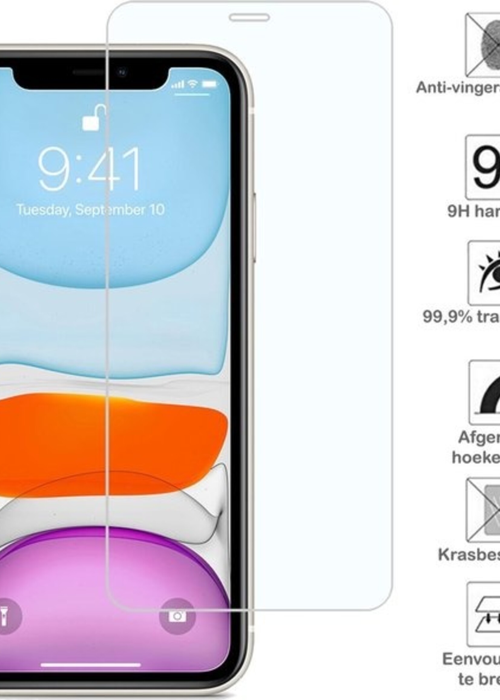 BTH Screenprotector Geschikt voor iPhone Xs Max Screenprotector Glas Gehard Met Dichte Notch - Screenprotector Geschikt voor iPhone Xs Max Screen Protector Glas Tempered Glass