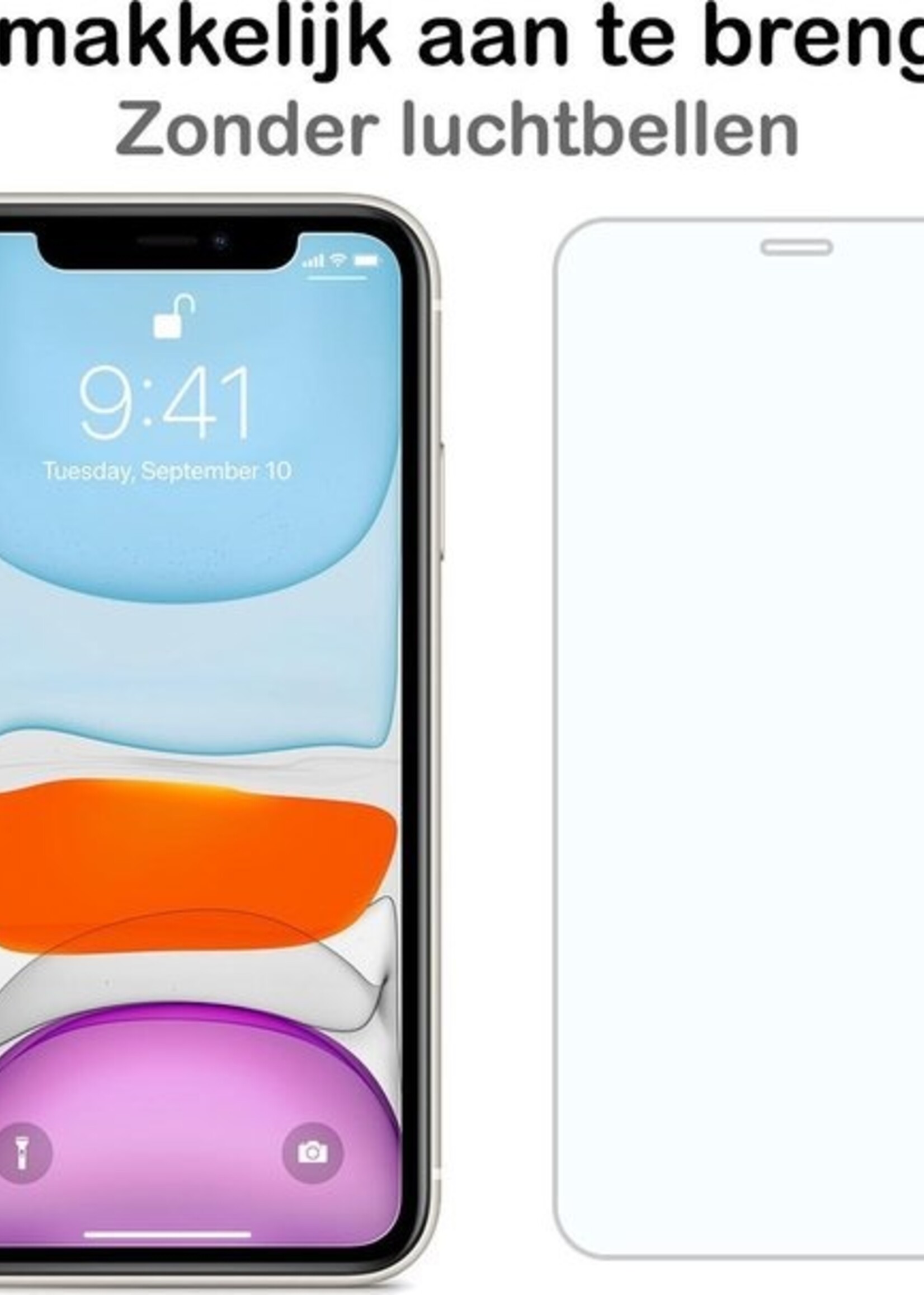BTH Screenprotector Geschikt voor iPhone Xs Max Screenprotector Glas Gehard Met Dichte Notch - Screenprotector Geschikt voor iPhone Xs Max Screen Protector Glas Tempered Glass