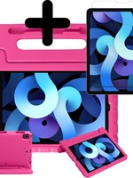 BTH BTH iPad Air 4 Kinderhoes - Met Screenprotector - Roze