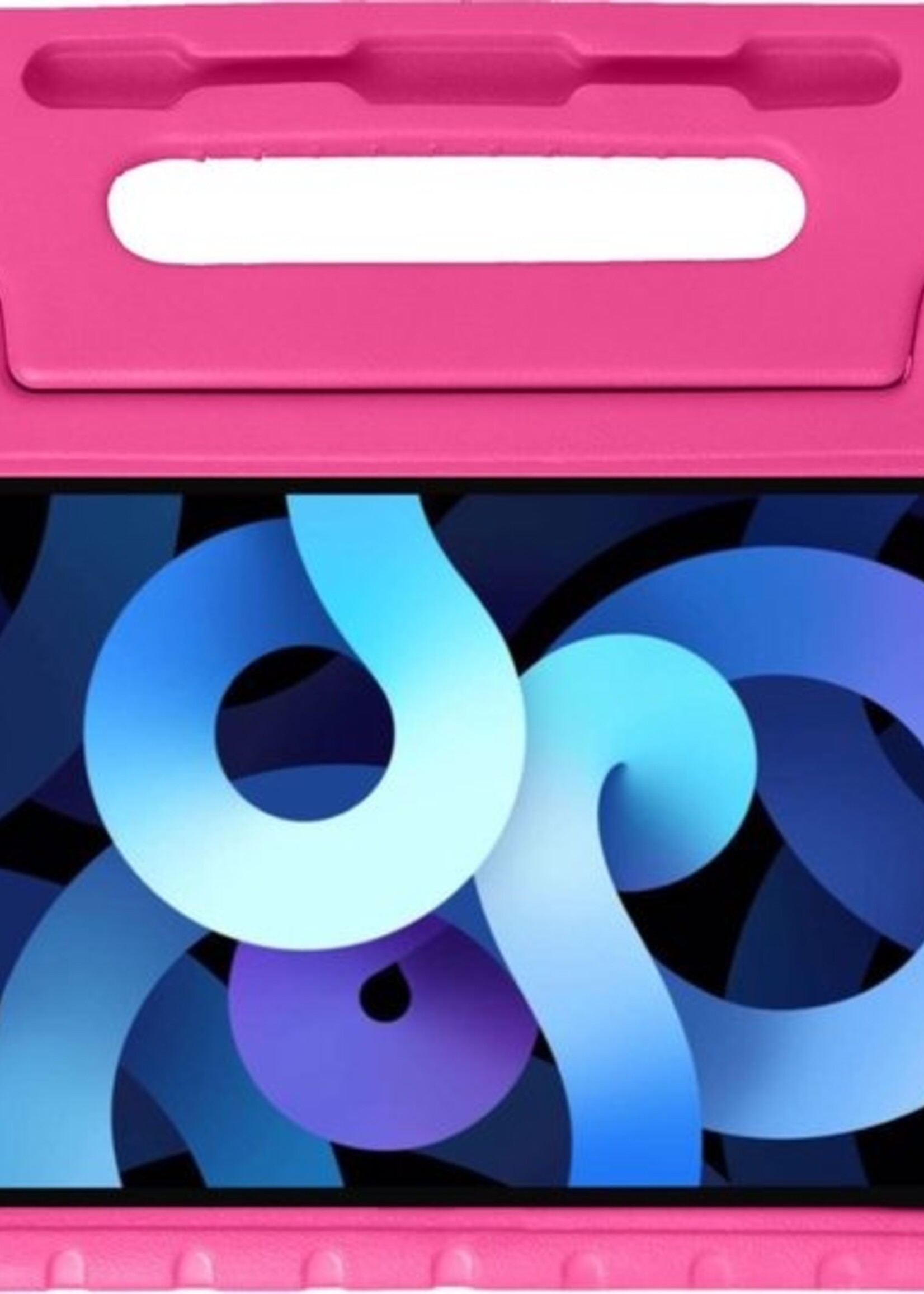 BTH Kinderhoes Geschikt voor iPad Air 2020 Hoes Kinder Hoesje Kids Case Cover Kidsproof Met Screenprotector - Hoesje Geschikt voor iPad Air 4 2020 Hoesje Kinder Hoes - Roze