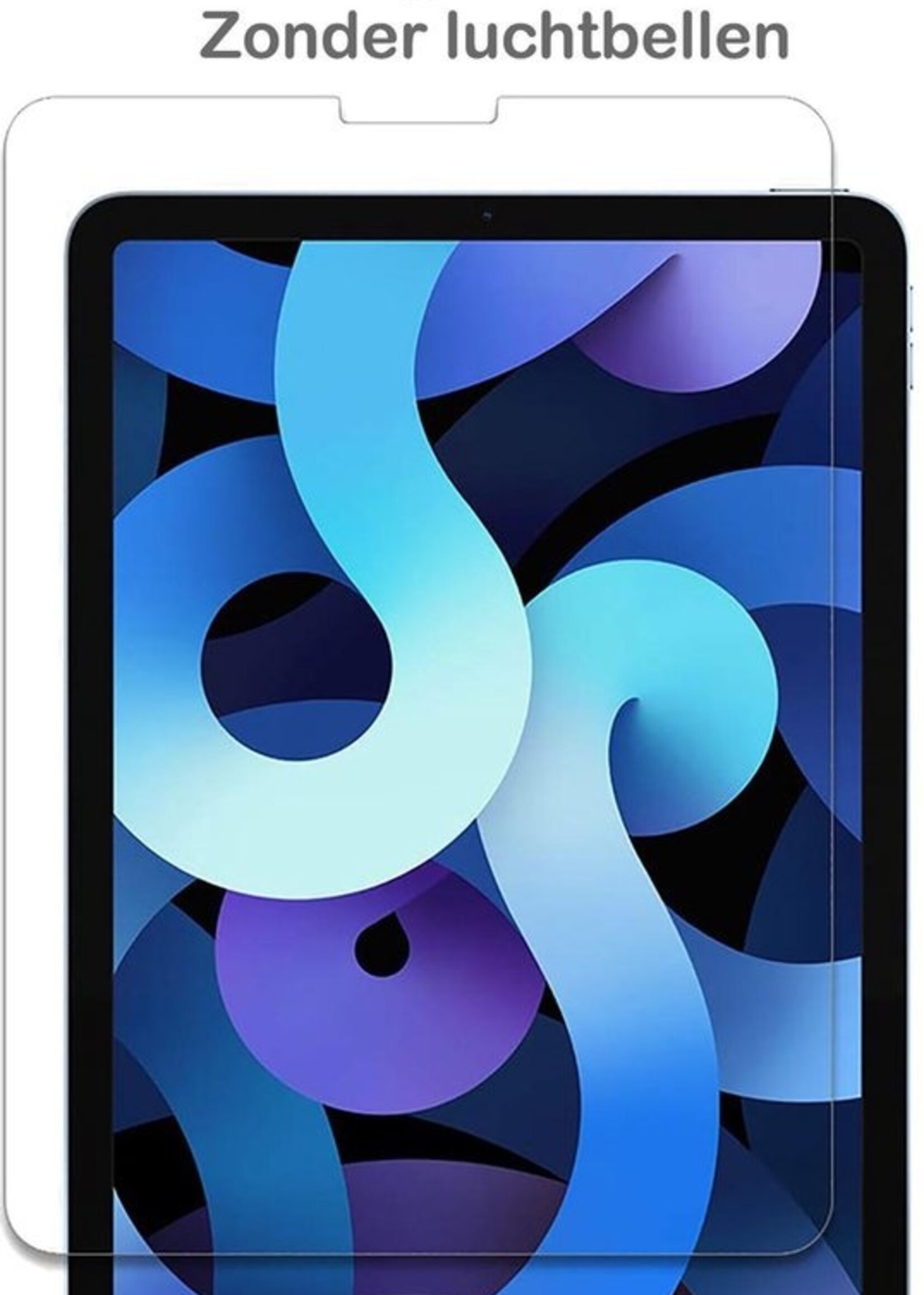 BTH Kinderhoes Geschikt voor iPad Air 2020 Hoes Kinder Hoesje Kids Case Cover Kidsproof Met 2x Screenprotector - Hoesje Geschikt voor iPad Air 4 2020 Hoesje Kinder Hoes - Oranje