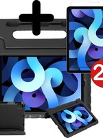 BTH BTH iPad Air 4 Kinderhoes - Met 2x Screenprotector - Zwart
