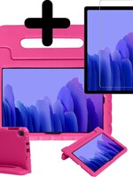 BTH BTH Samsung Galaxy Tab A7 2020 Kinderhoes - Met Screenprotector - Roze