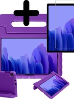 BTH BTH Samsung Galaxy Tab A7 2020 Kinderhoes - Met Screenprotector - Paars
