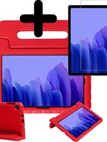 BTH BTH Samsung Galaxy Tab A7 2020 Kinderhoes - Met Screenprotector - Rood