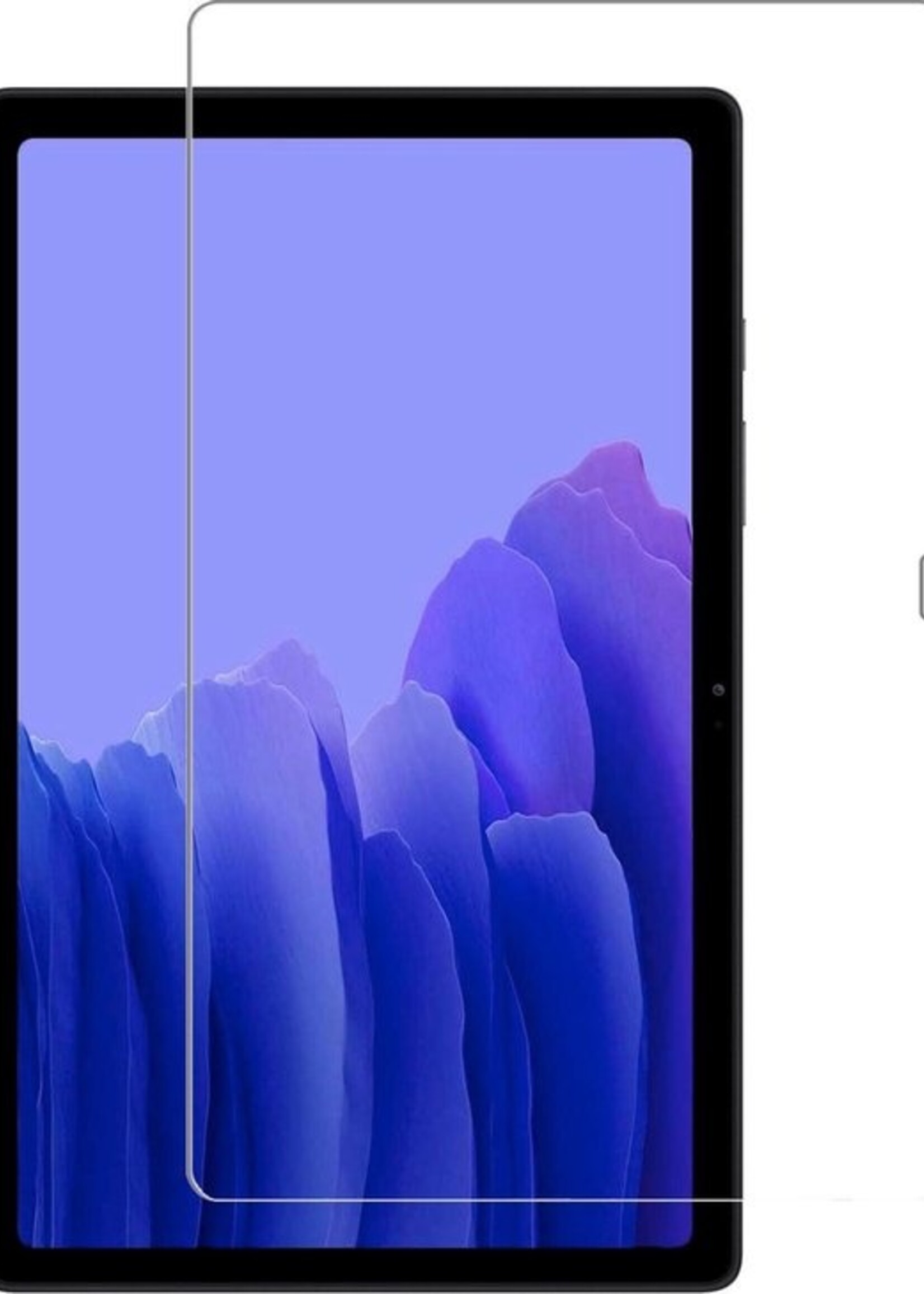 BTH Kinderhoes Geschikt voor Samsung Galaxy Tab A7 Hoes Kinder Hoesje Kids Case Cover Kidsproof Met 2x Screenprotector - Hoesje Geschikt voor Samsung Tab A7 Hoesje Kinder Hoes - Paars