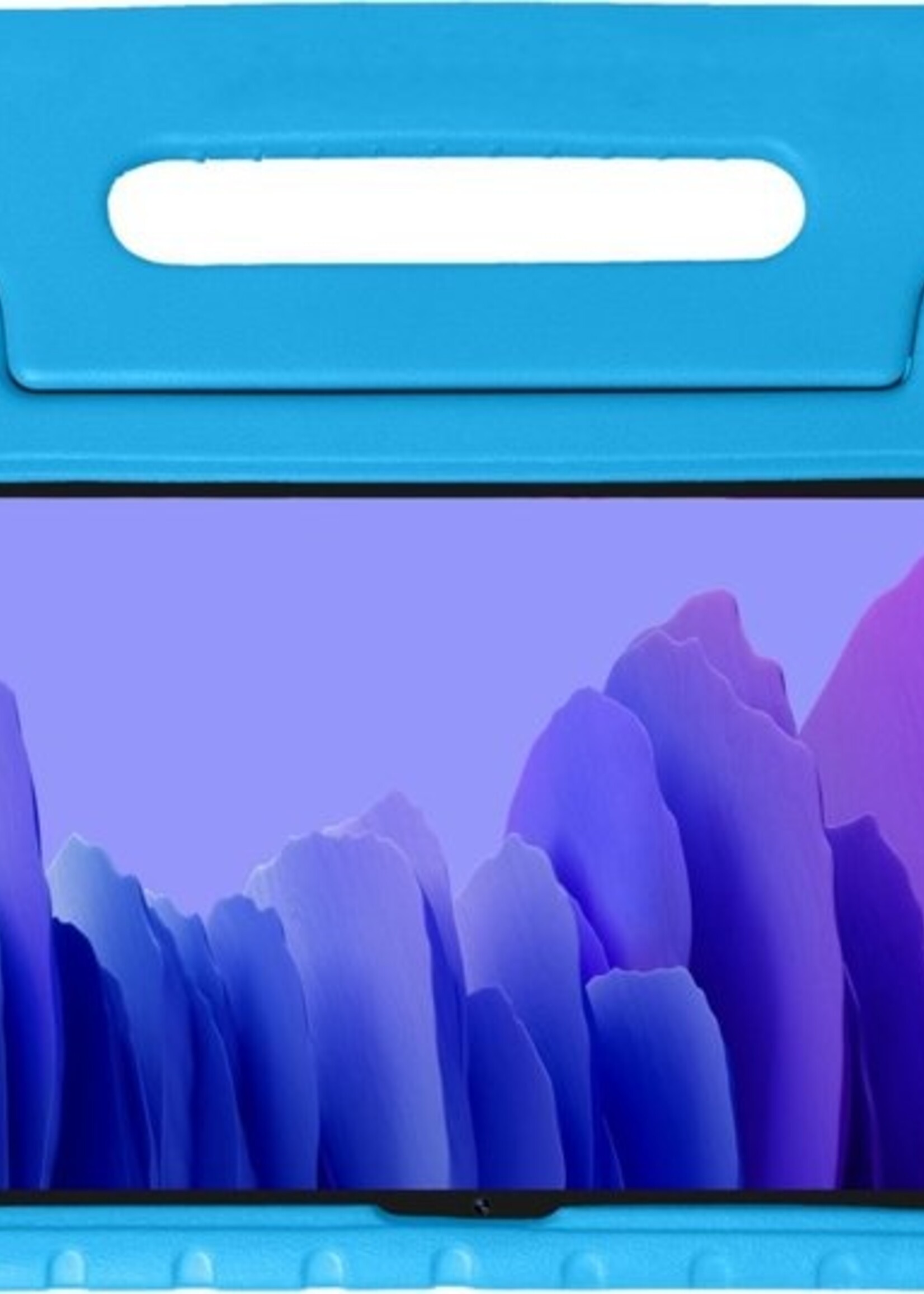 BTH Kinderhoes Geschikt voor Samsung Galaxy Tab A7 Hoes Kinder Hoesje Kids Case Cover Kidsproof Met 2x Screenprotector - Hoesje Geschikt voor Samsung Tab A7 Hoesje Kinder Hoes - Blauw