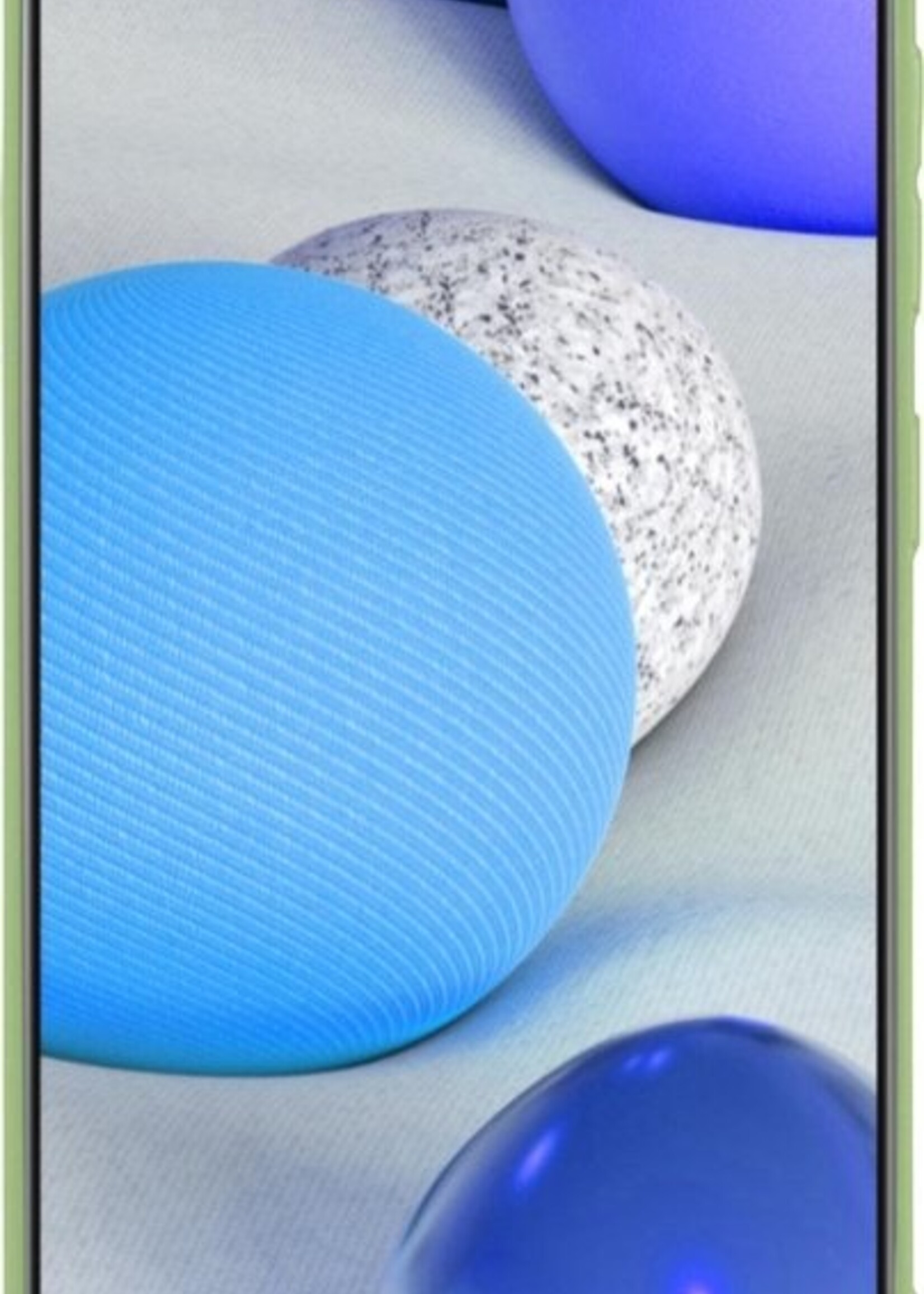 BTH Hoesje Geschikt voor Samsung A42 Hoesje Siliconen Case Hoes - Hoes Geschikt voor Samsung Galaxy A42 Hoes Cover Case - Groen