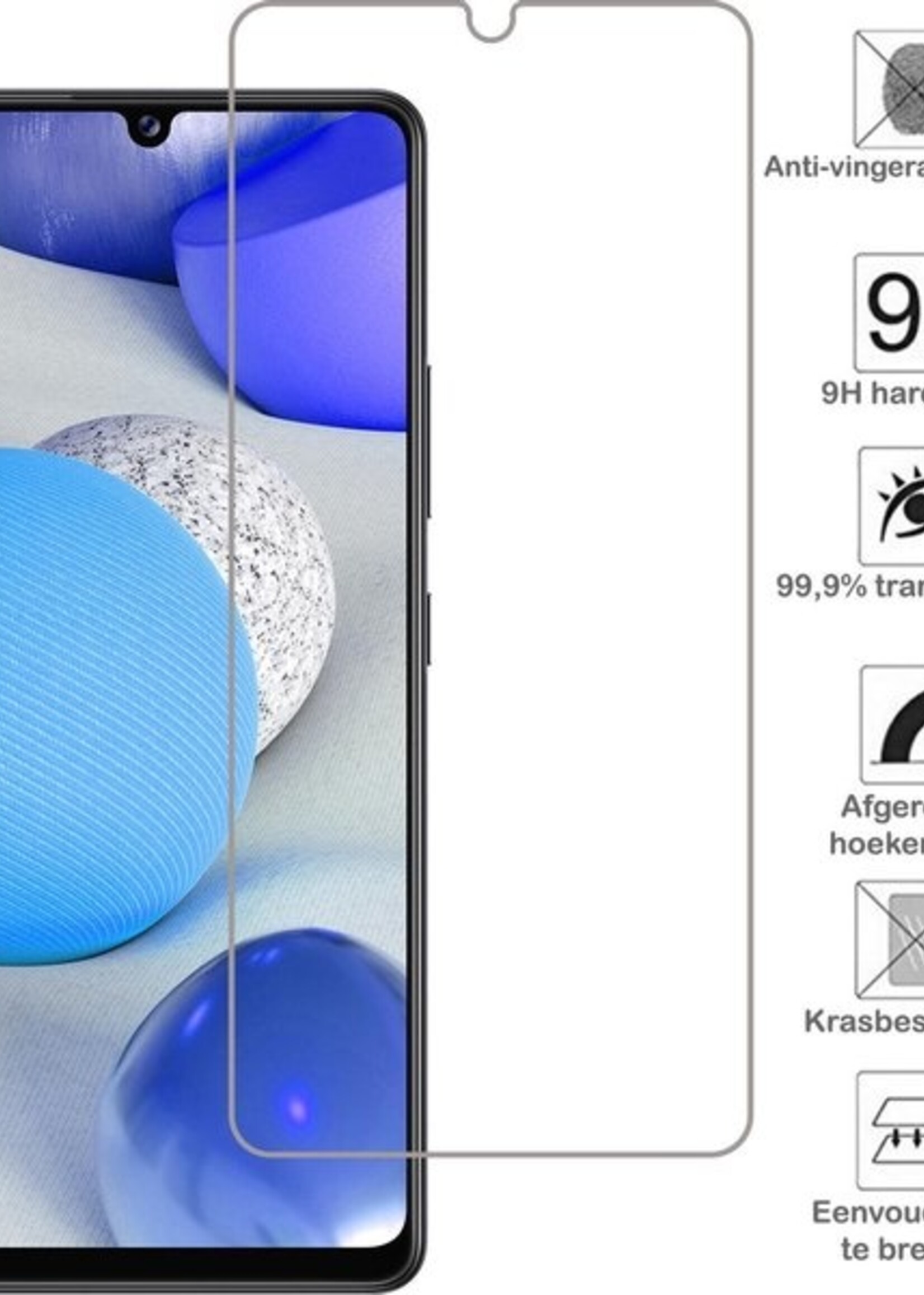 BTH Screenprotector Geschikt voor Samsung A42 Screenprotector Glas Gehard Tempered Glass - Screenprotector Geschikt voor Samsung Galaxy A42 Screen Protector Screen Cover - 2 PACK